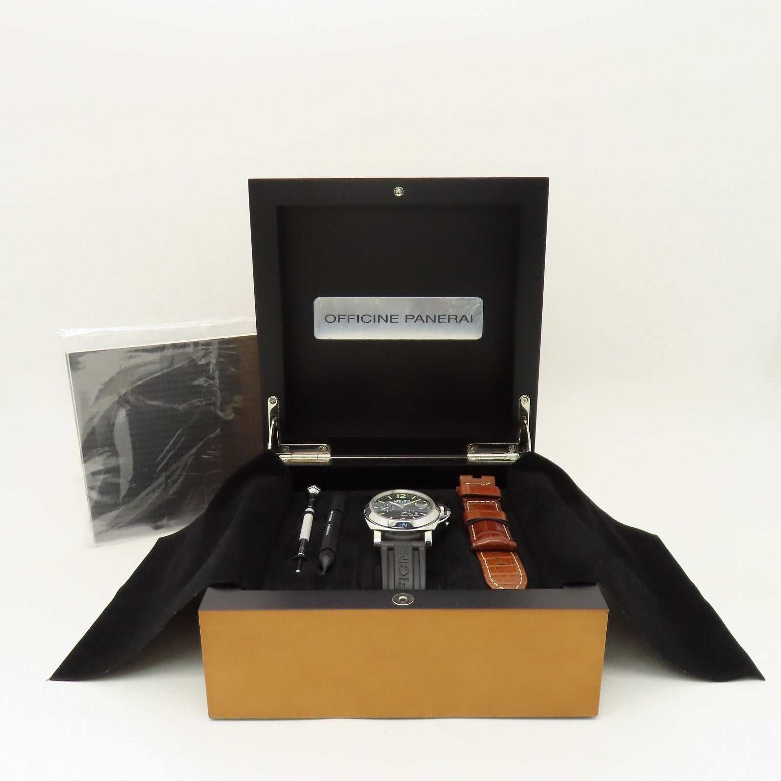 PANERAI Luminor Power Reserve 44mm不鏽鋼手錶自動機芯黑色