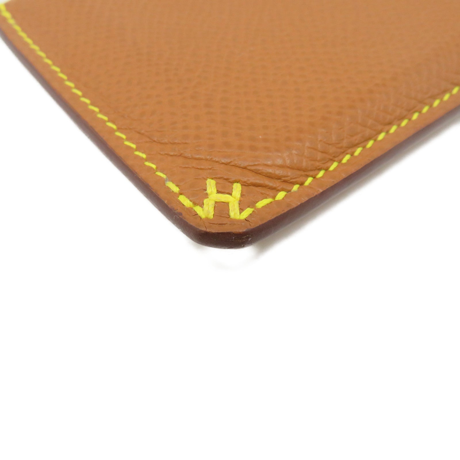 HERMES Epsom皮革Card Case卡套Gold啡色