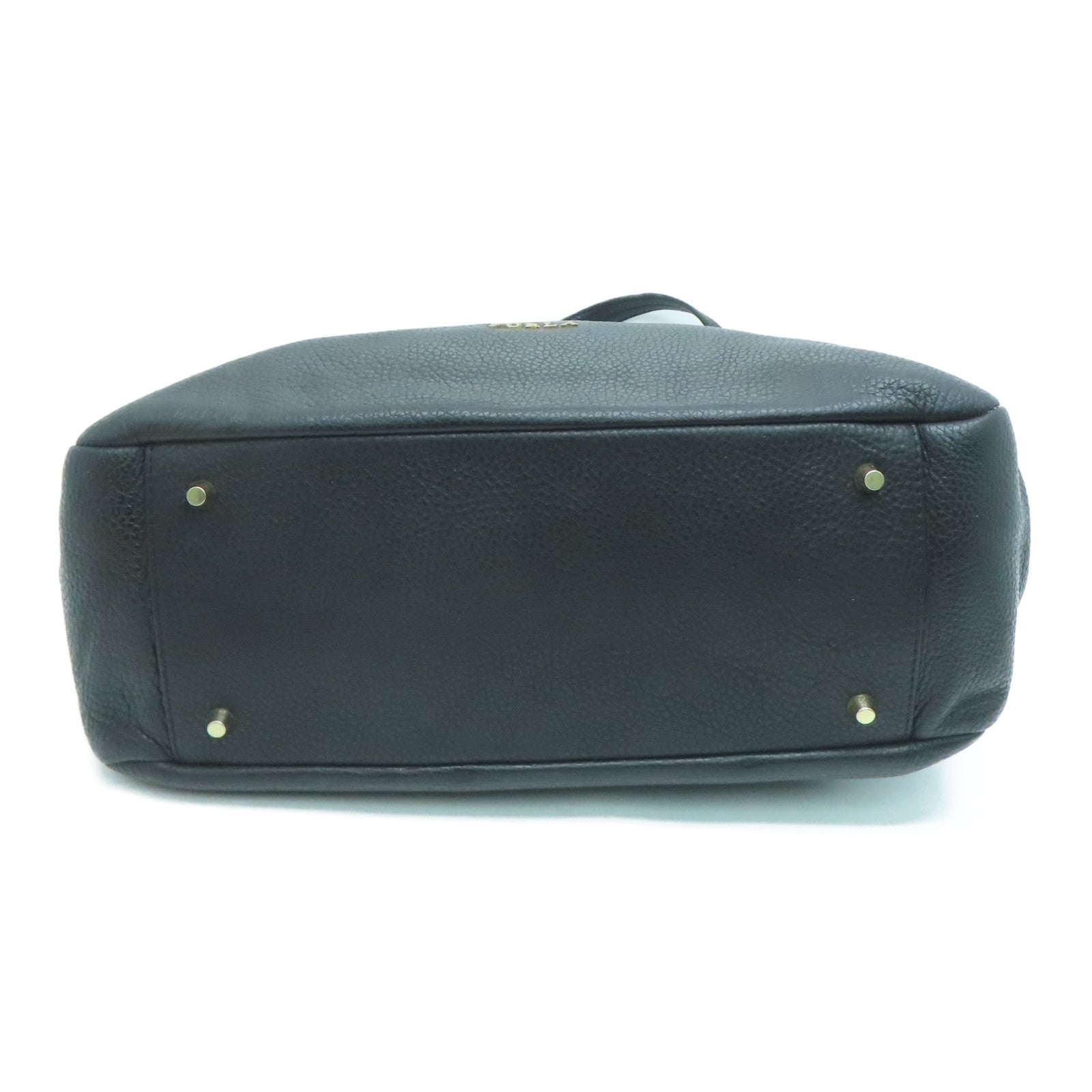 Furla 皮革Shoulder Bag金扣肩背袋黑色