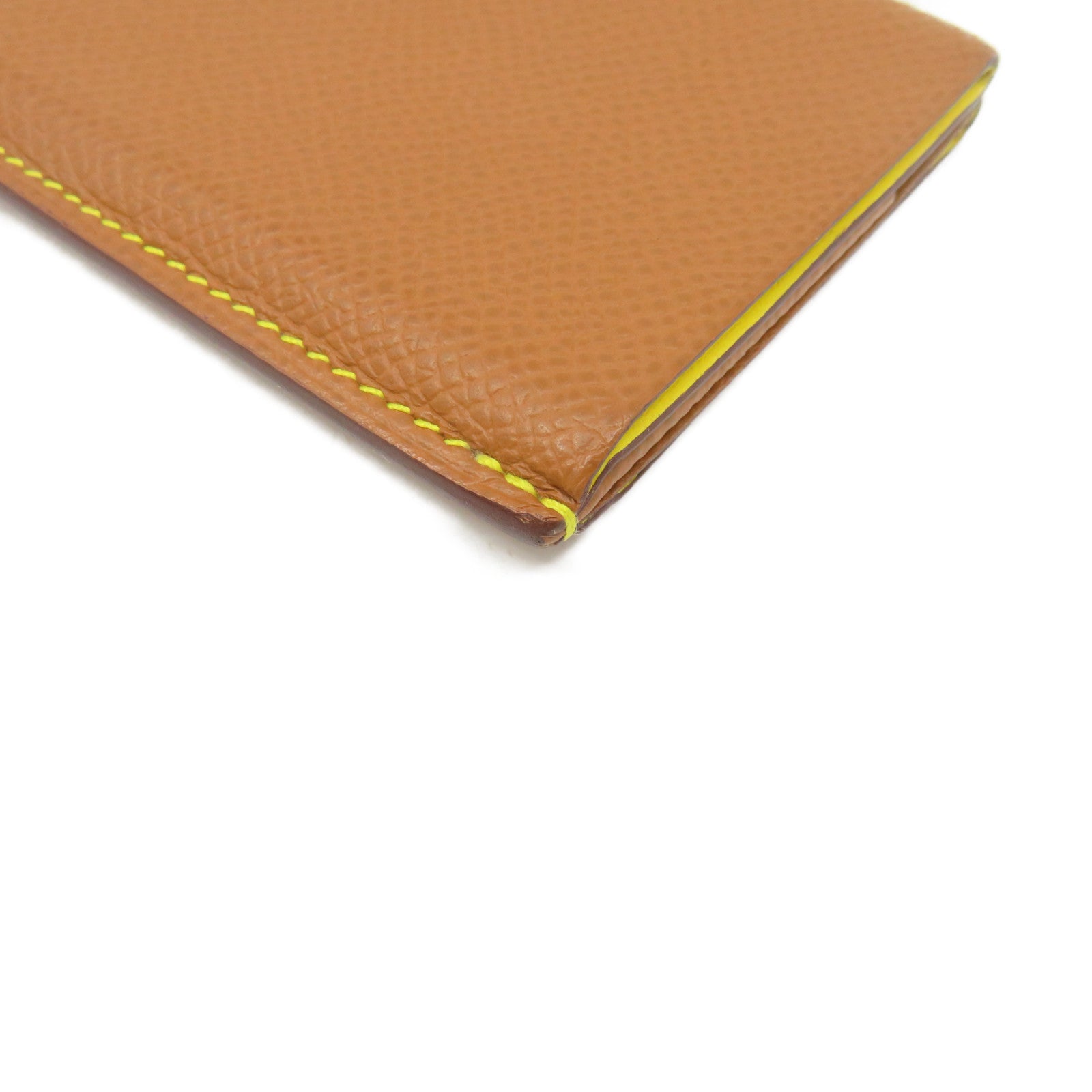 HERMES Epsom皮革Card Case卡套Gold啡色