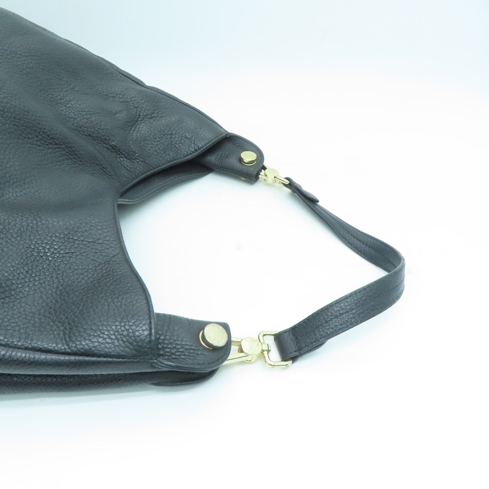 Furla 皮革Shoulder Bag金扣肩背袋黑色