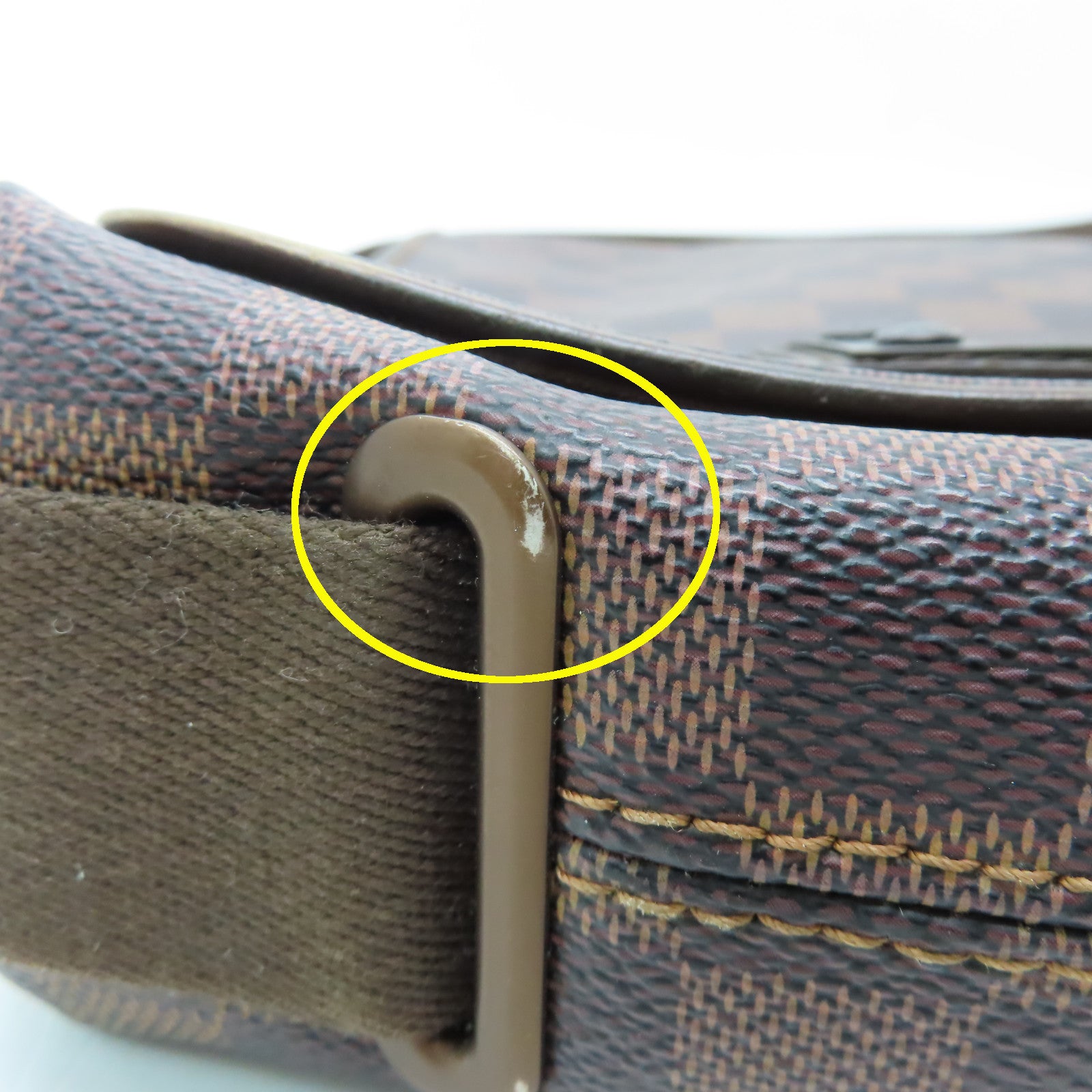 LOUIS VUITTON Damier Brooklyn PM肩背袋啡色