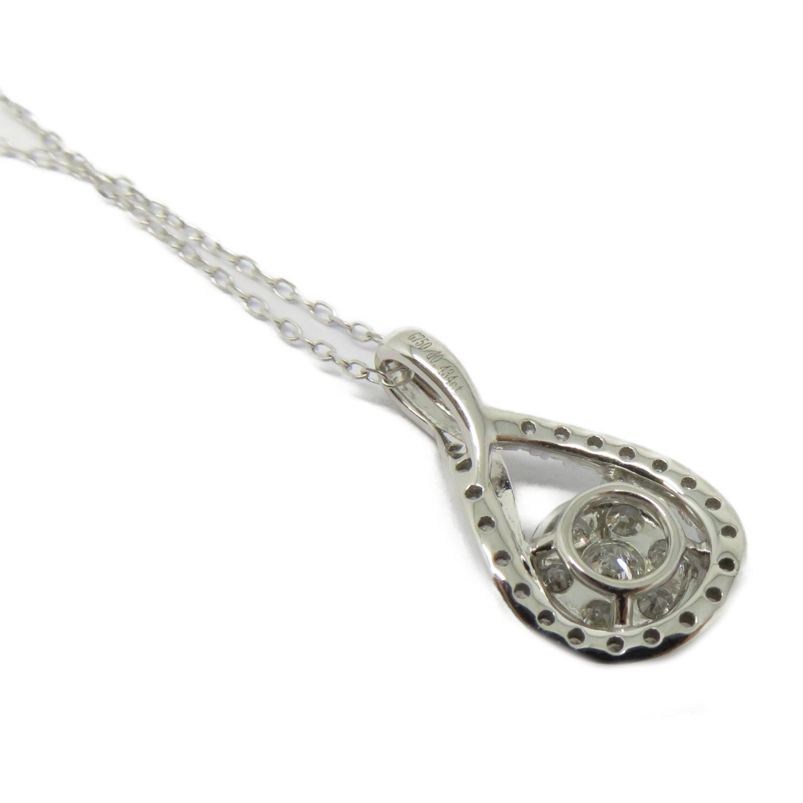 JEWELRY 18K白金Diamond Necklace 0.434ct鑽石項鍊