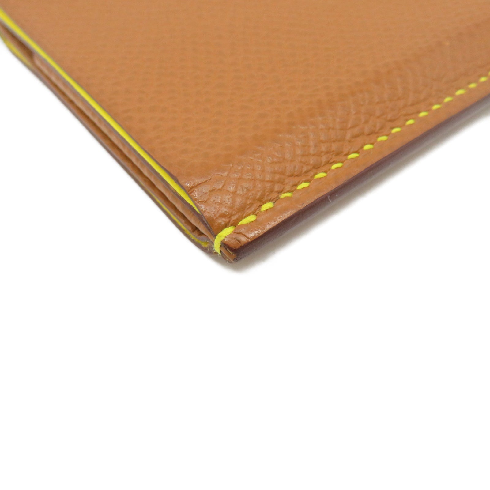 HERMES Epsom皮革Card Case卡套Gold啡色