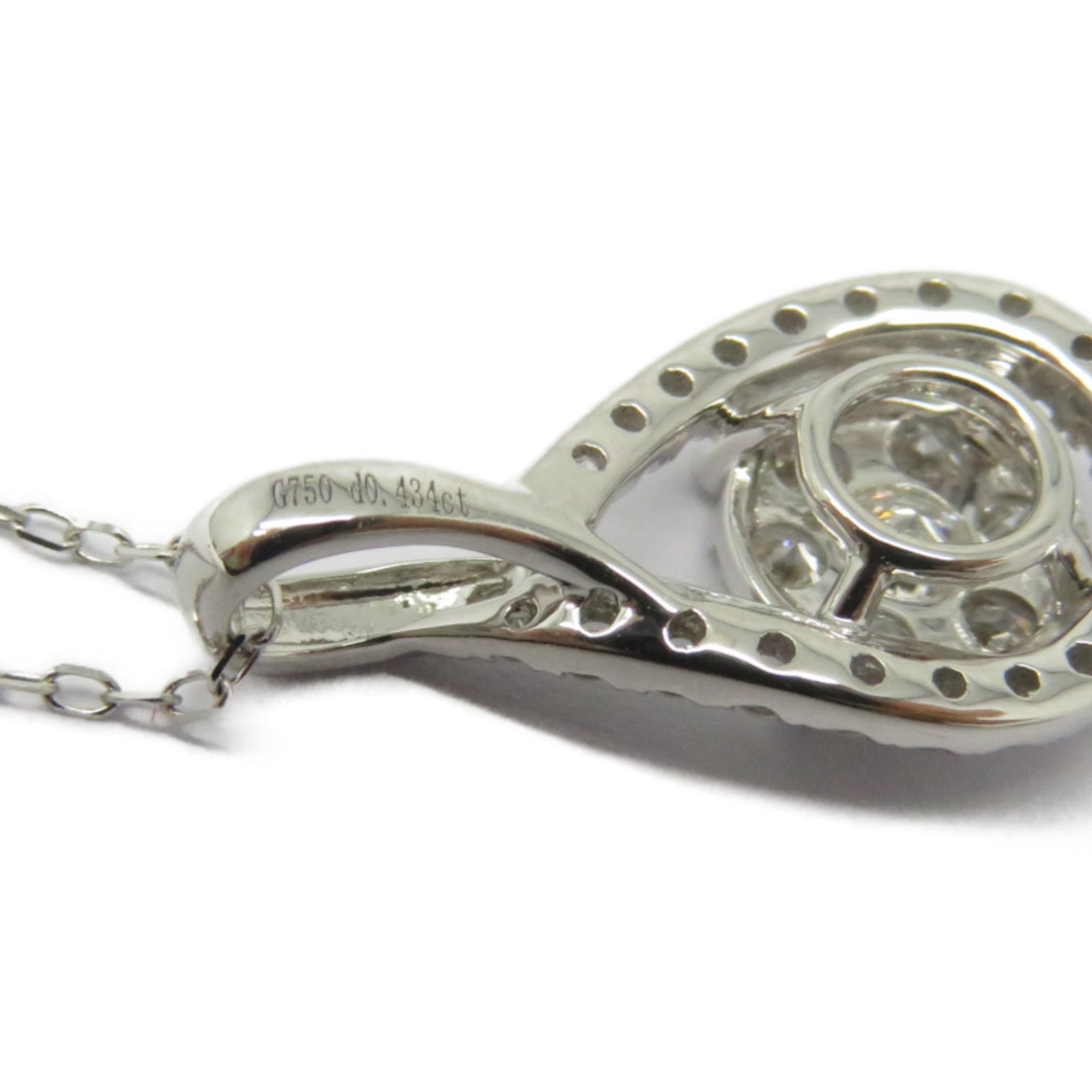 JEWELRY 18K白金Diamond Necklace 0.434ct鑽石項鍊