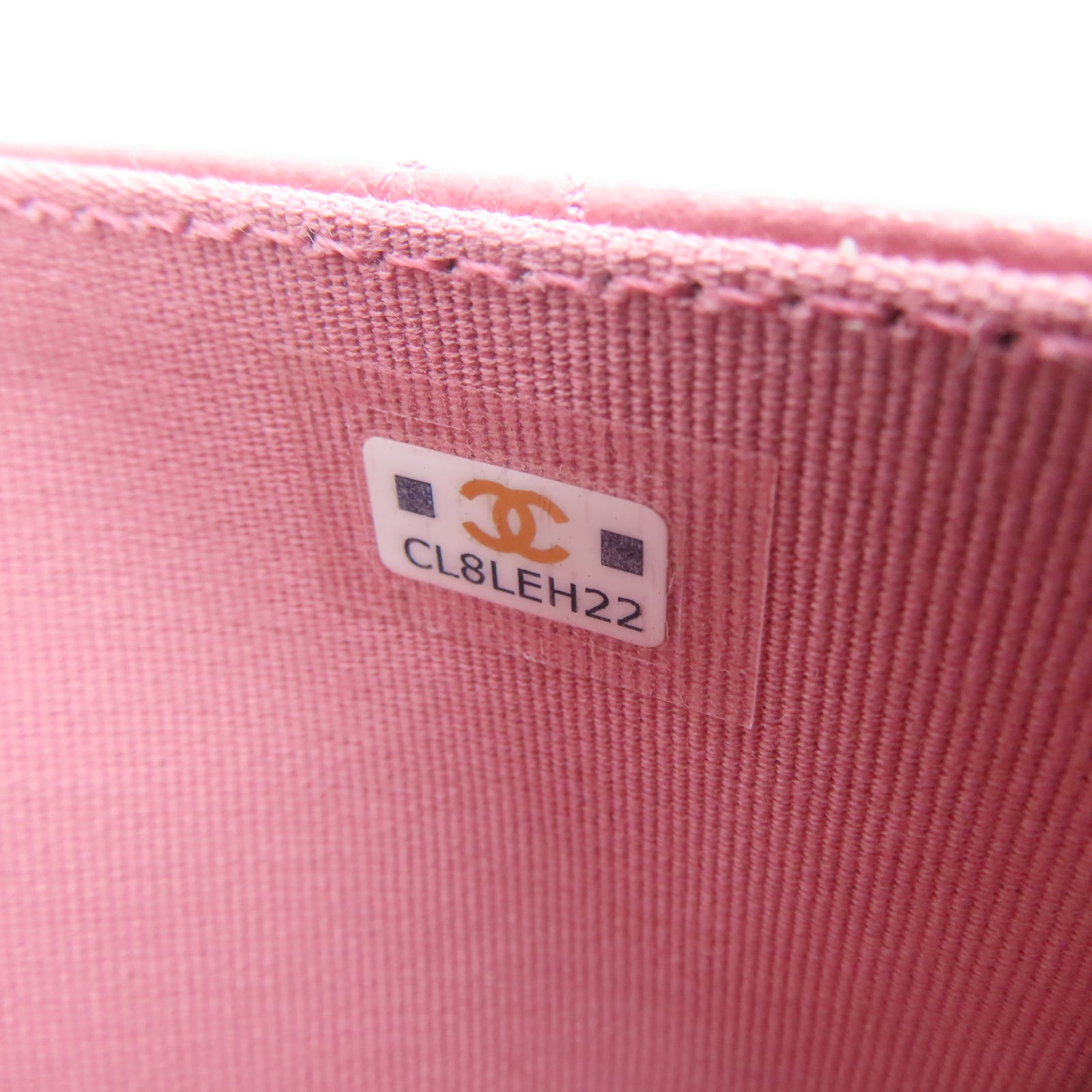 CHANEL 菱格Caviar皮革Chain Shoulder金扣链带肩背袋粉红色