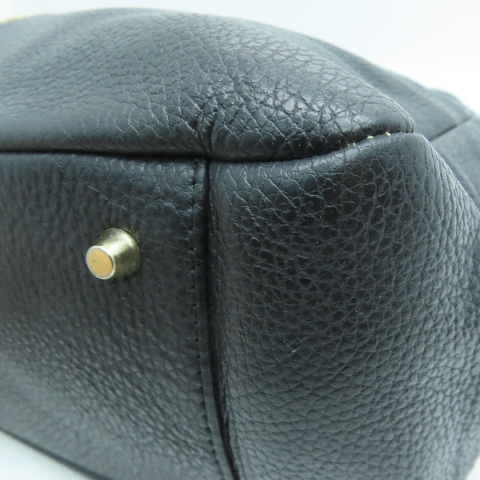 Furla 皮革Shoulder Bag金扣肩背袋黑色