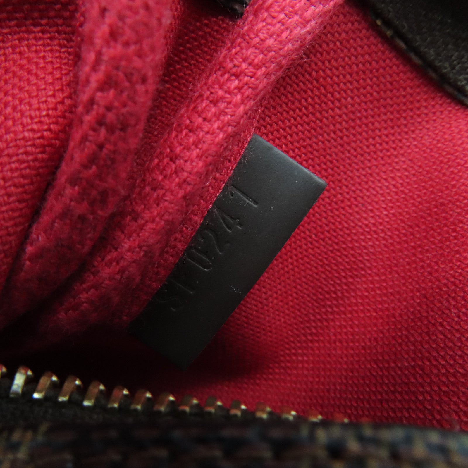 LOUIS VUITTON Damier Mini Pochette Accessories Pouch金扣鏈帶手拿包啡色