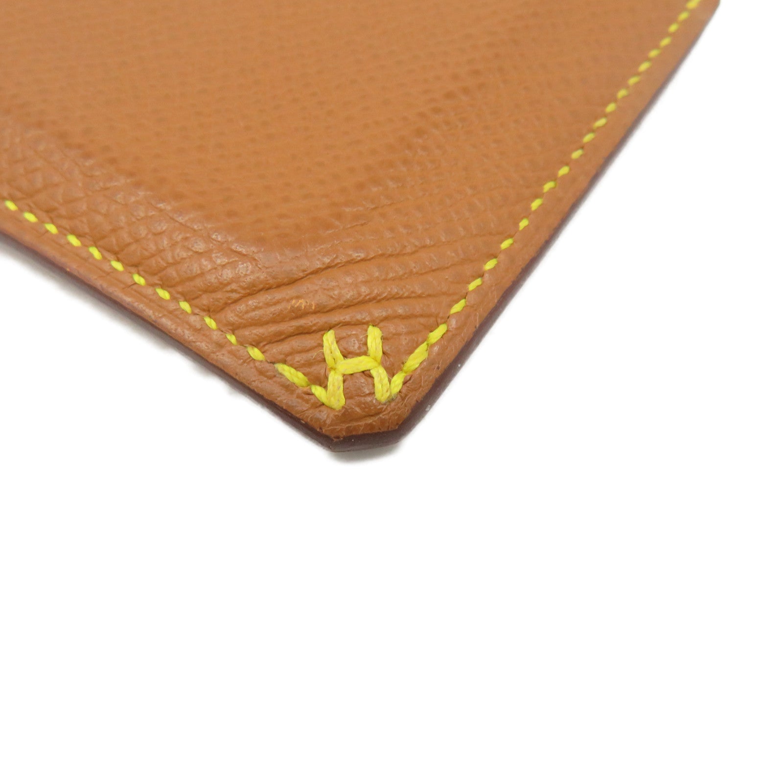 HERMES Epsom皮革Card Case卡套Gold啡色
