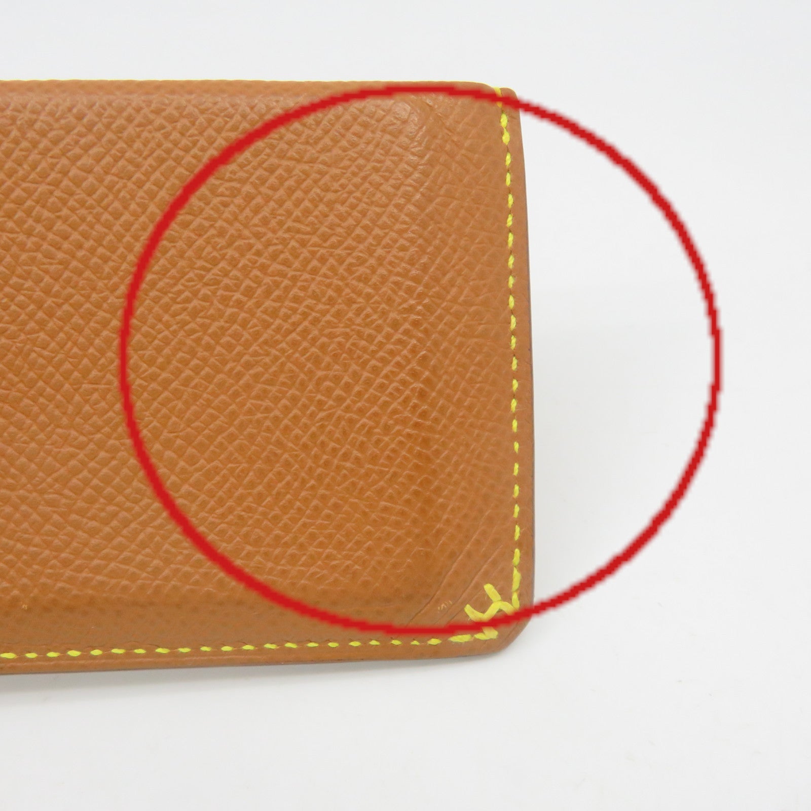 HERMES Epsom皮革Card Case卡套Gold啡色