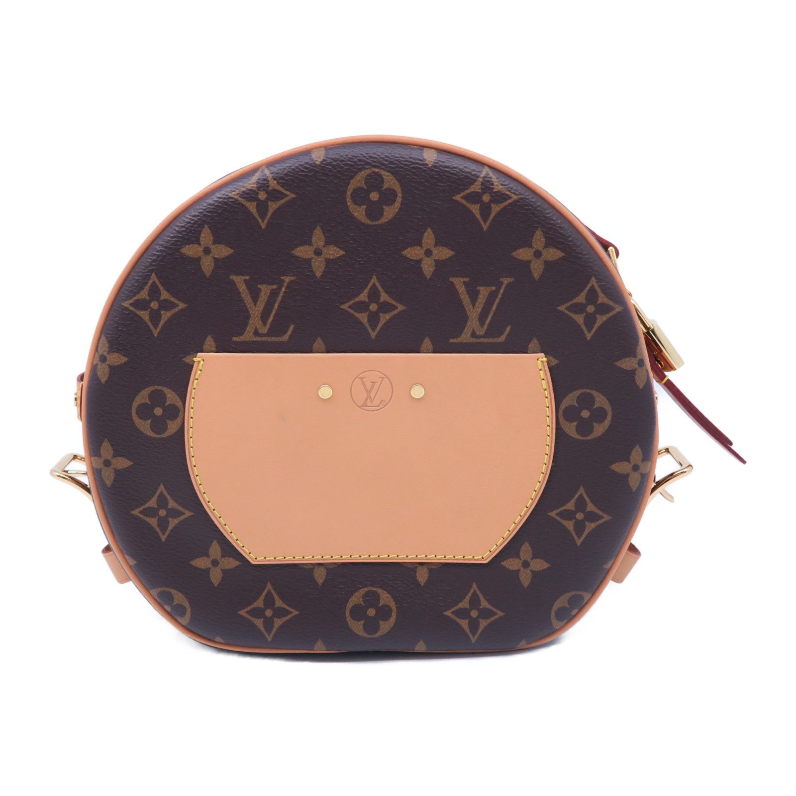 LOUIS VUITTON Monogram Boite Chapean Soulpe MM金扣肩背袋啡色