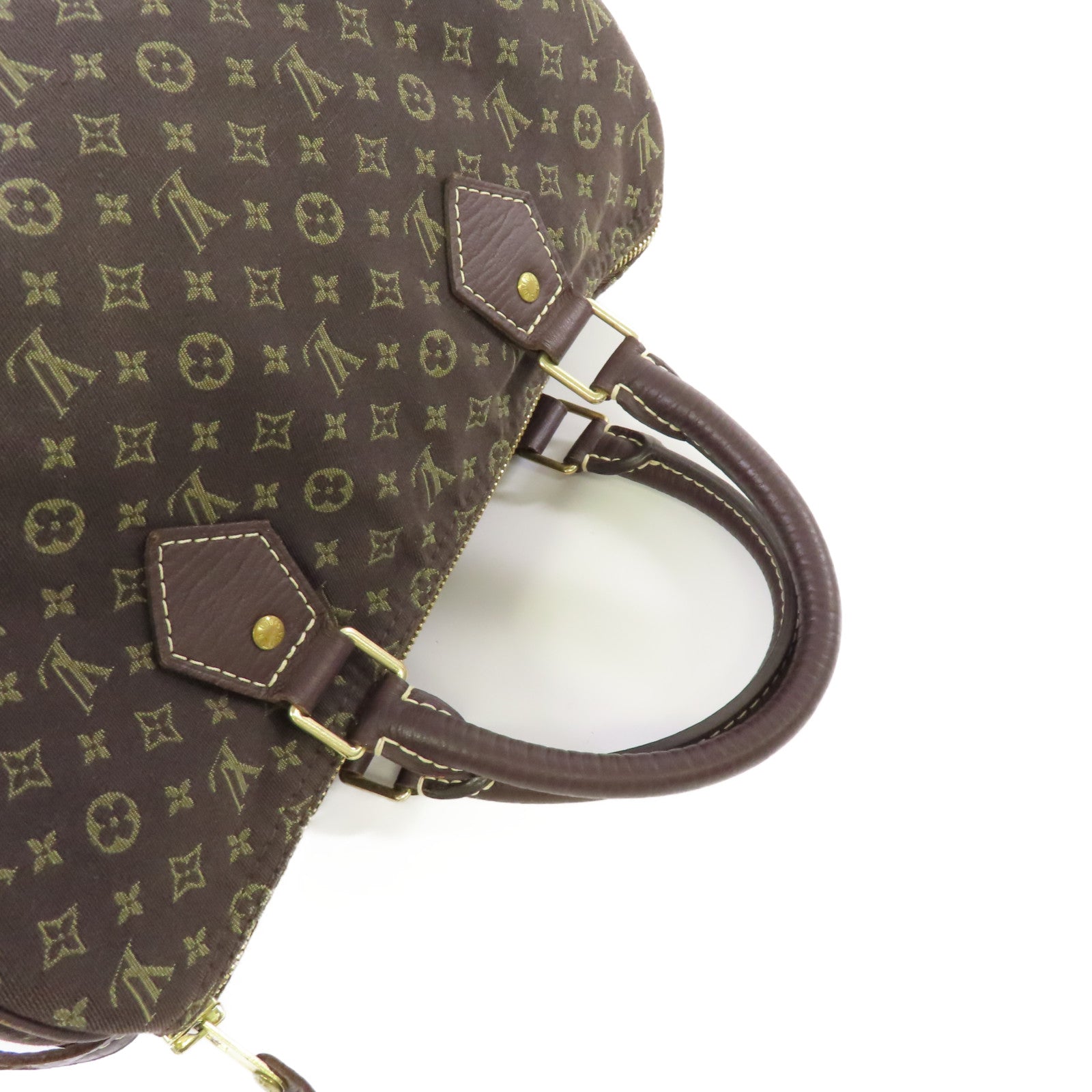 LOUIS VUITTON Monogram Mini Speedy 30 Handbag金扣手挽袋啡色
