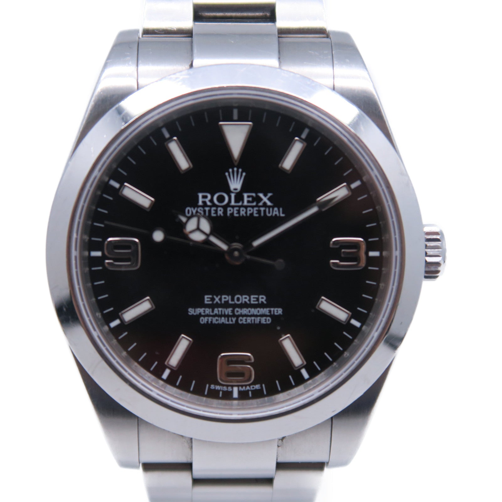 ROLEX ExplorerⅠ不鏽鋼手錶自動機芯黑色