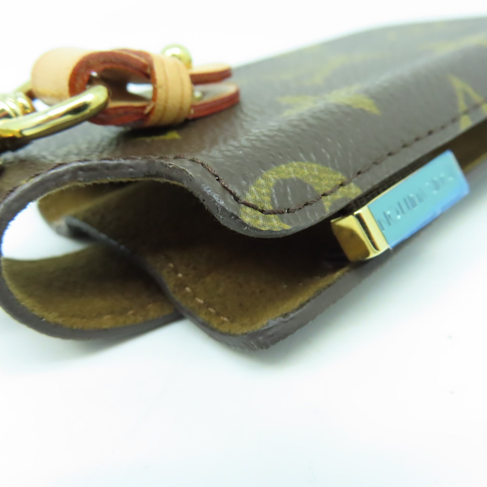 LOUIS VUITTON Monogram Case金扣手機袋啡色