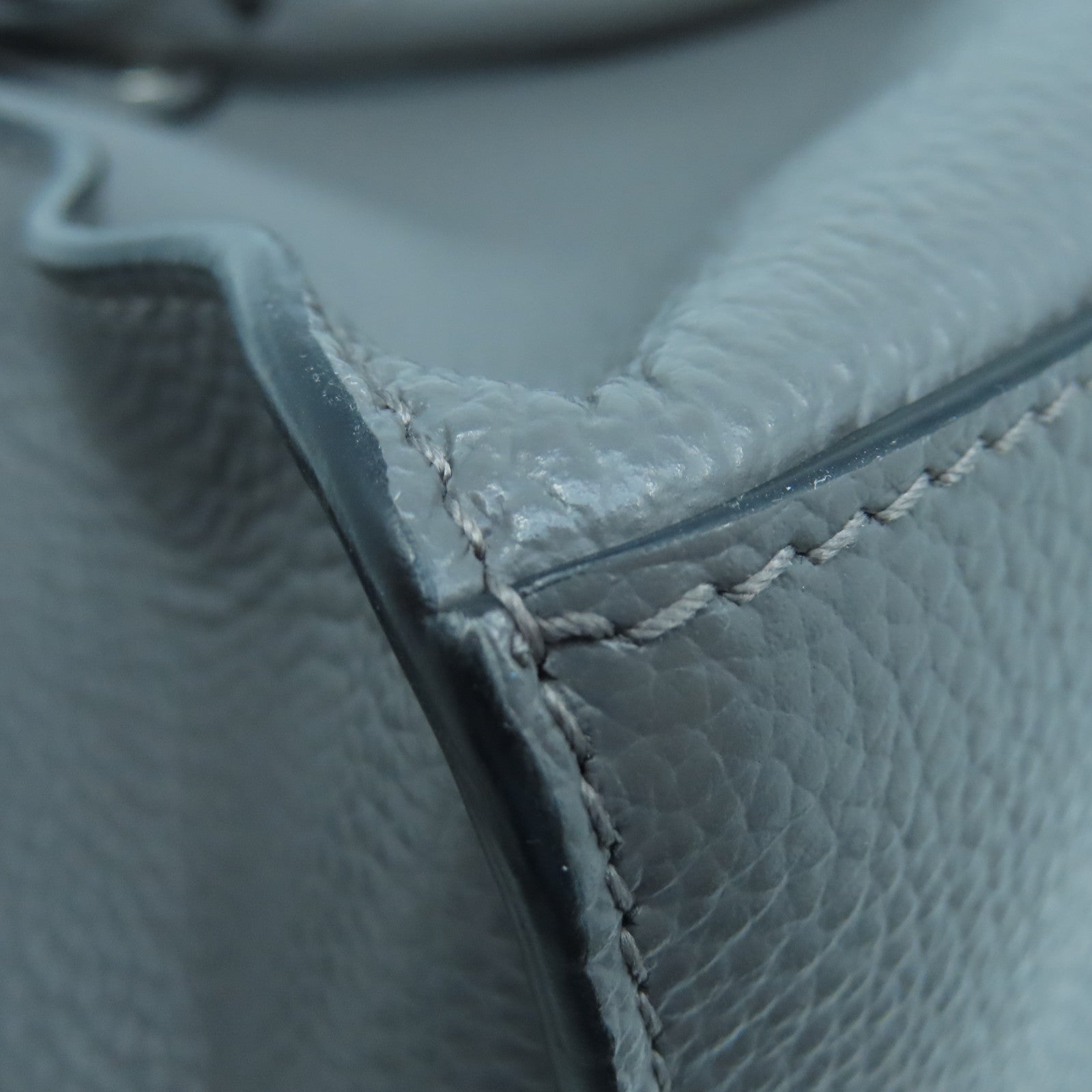 BALENCIAGA 牛皮皮革Classic City Mini銀扣手挽肩背兩用袋灰色