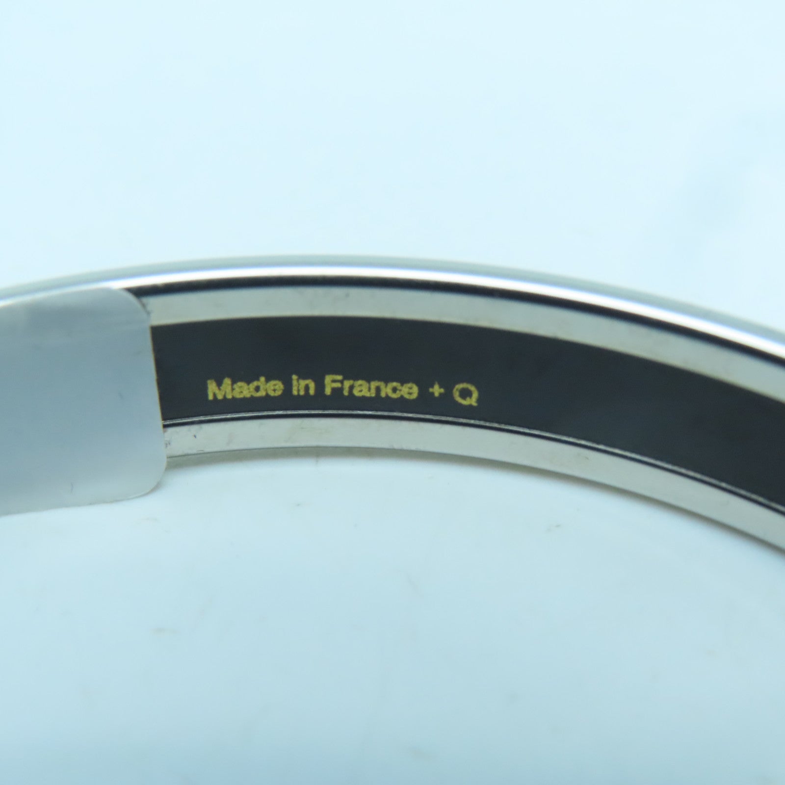 HERMES Metal Bangle Pink/Orange/Silver
