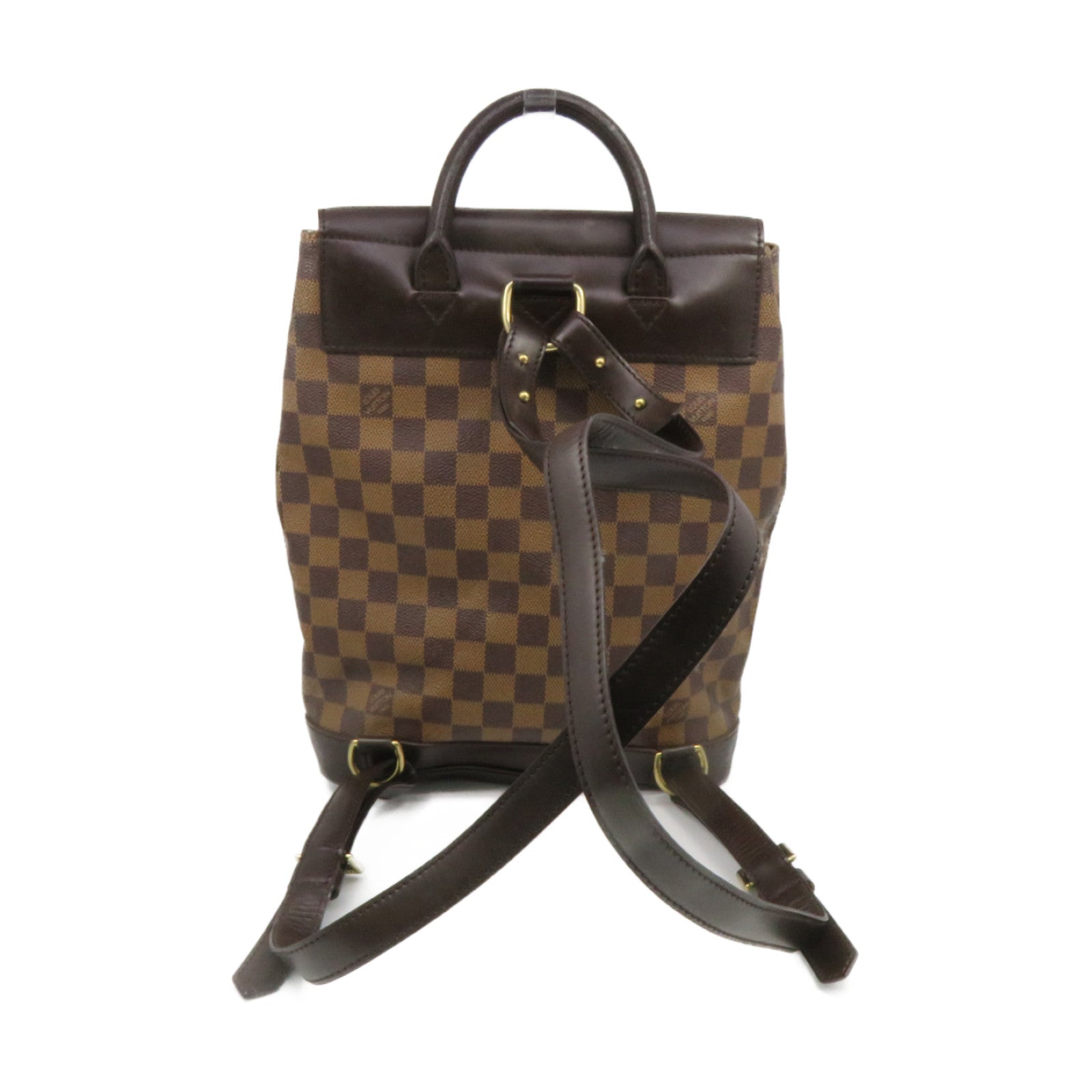 LOUIS VUITTON Damier Soho Backpack金扣背包啡色