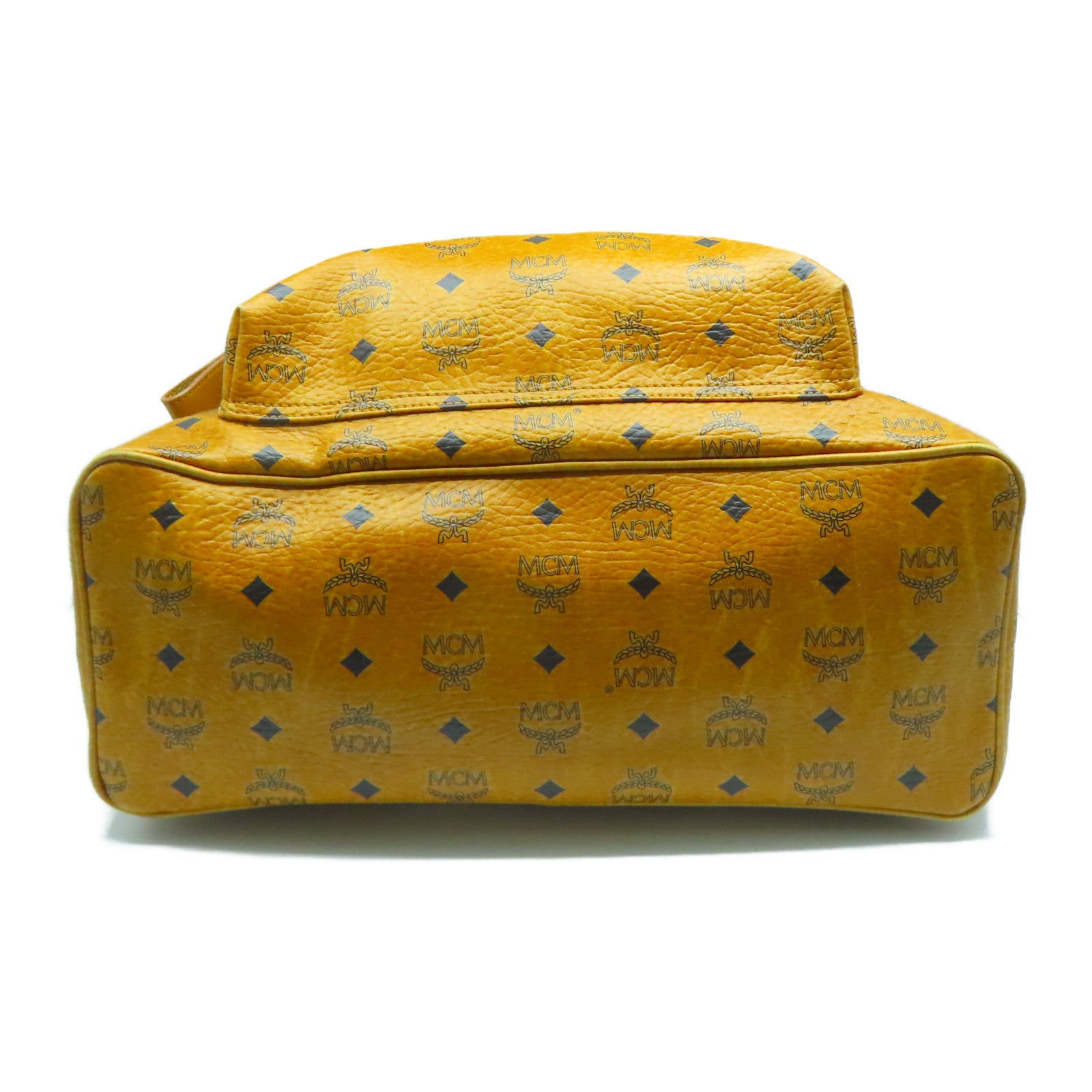 MCM 牛皮皮革Backpack金扣背包啡色