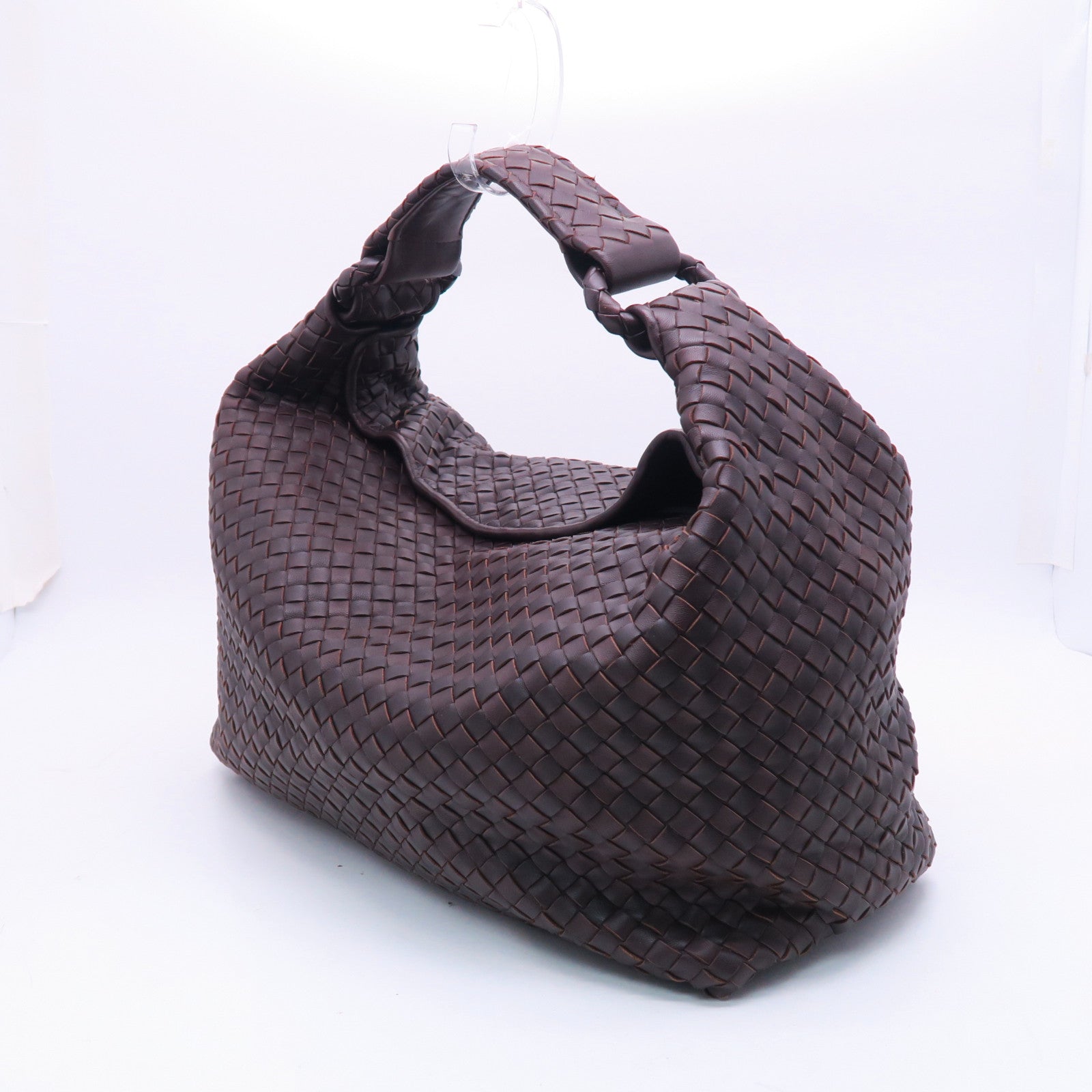 BOTTEGA VENETA 牛皮皮革Shoulder Bag金扣肩背袋棕色