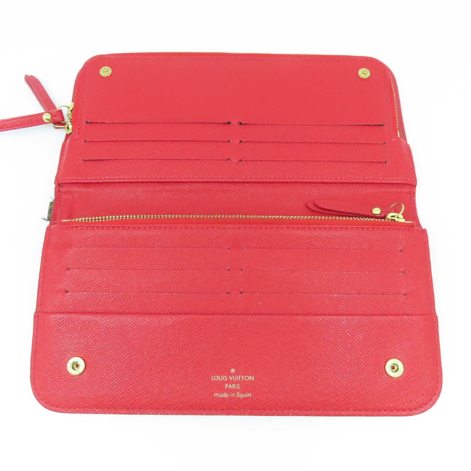 LOUIS VUITTON Monogram Insolite Long Wallet金扣長錢包啡色