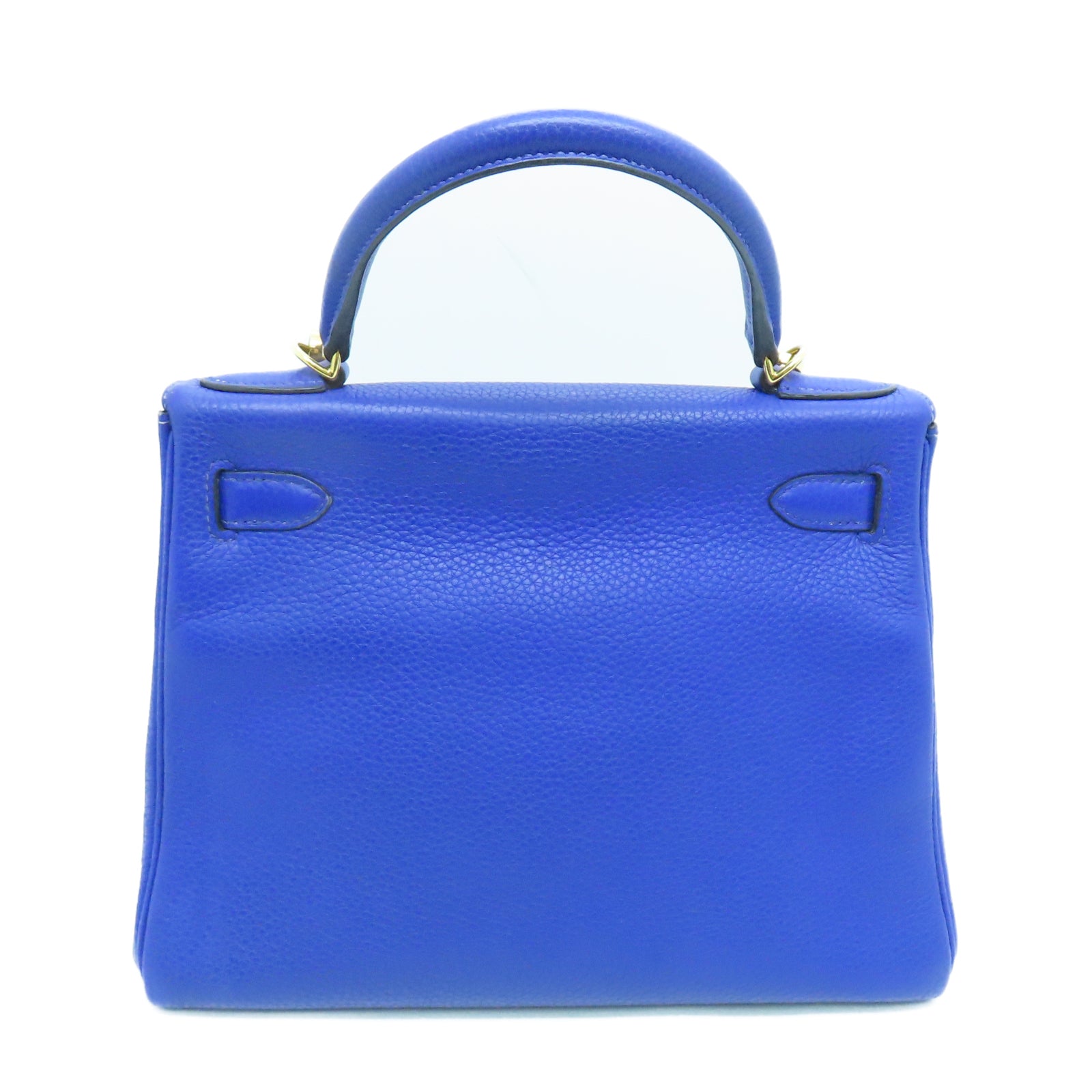HERMES Taurillon Clemence皮革Kelly 28手挽袋蓝色