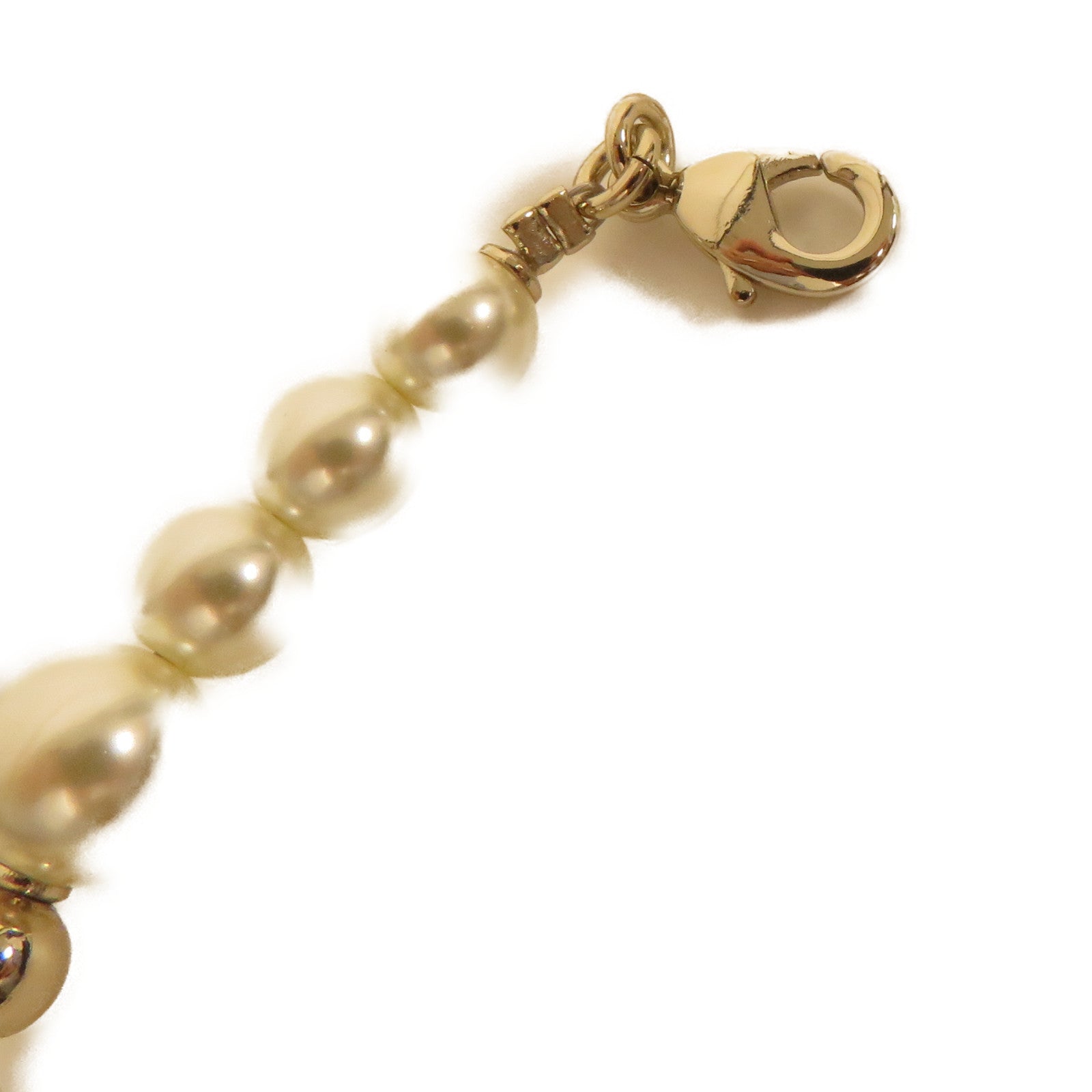 CHANEL 金屬/仿珍珠Necklace項鍊金色