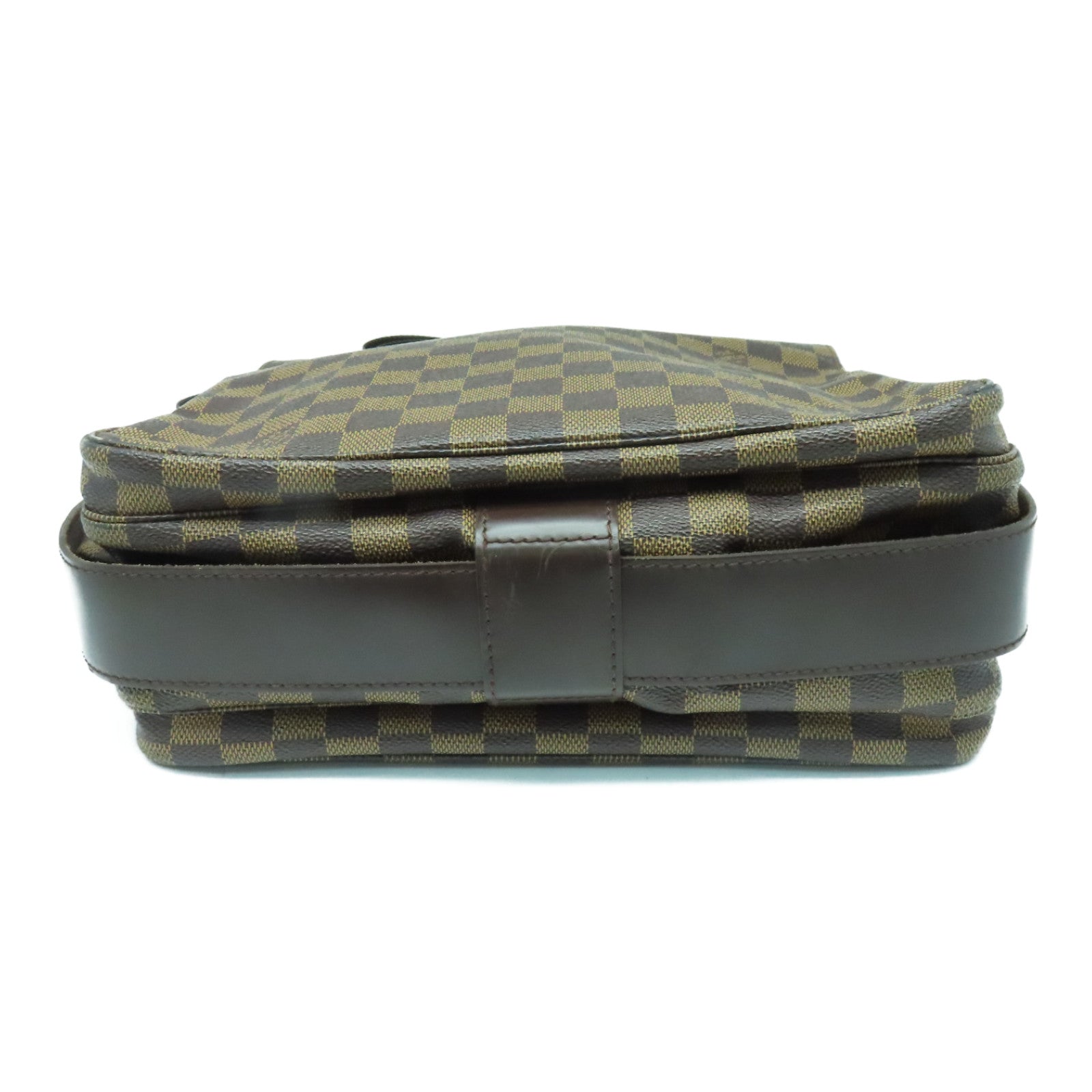 LOUIS VUITTON Damier Naviglio金扣肩背袋啡色