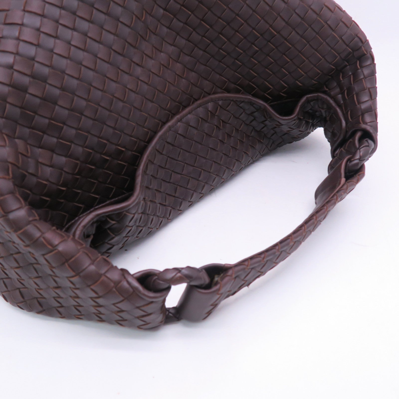 BOTTEGA VENETA 牛皮皮革Shoulder Bag金扣肩背袋棕色