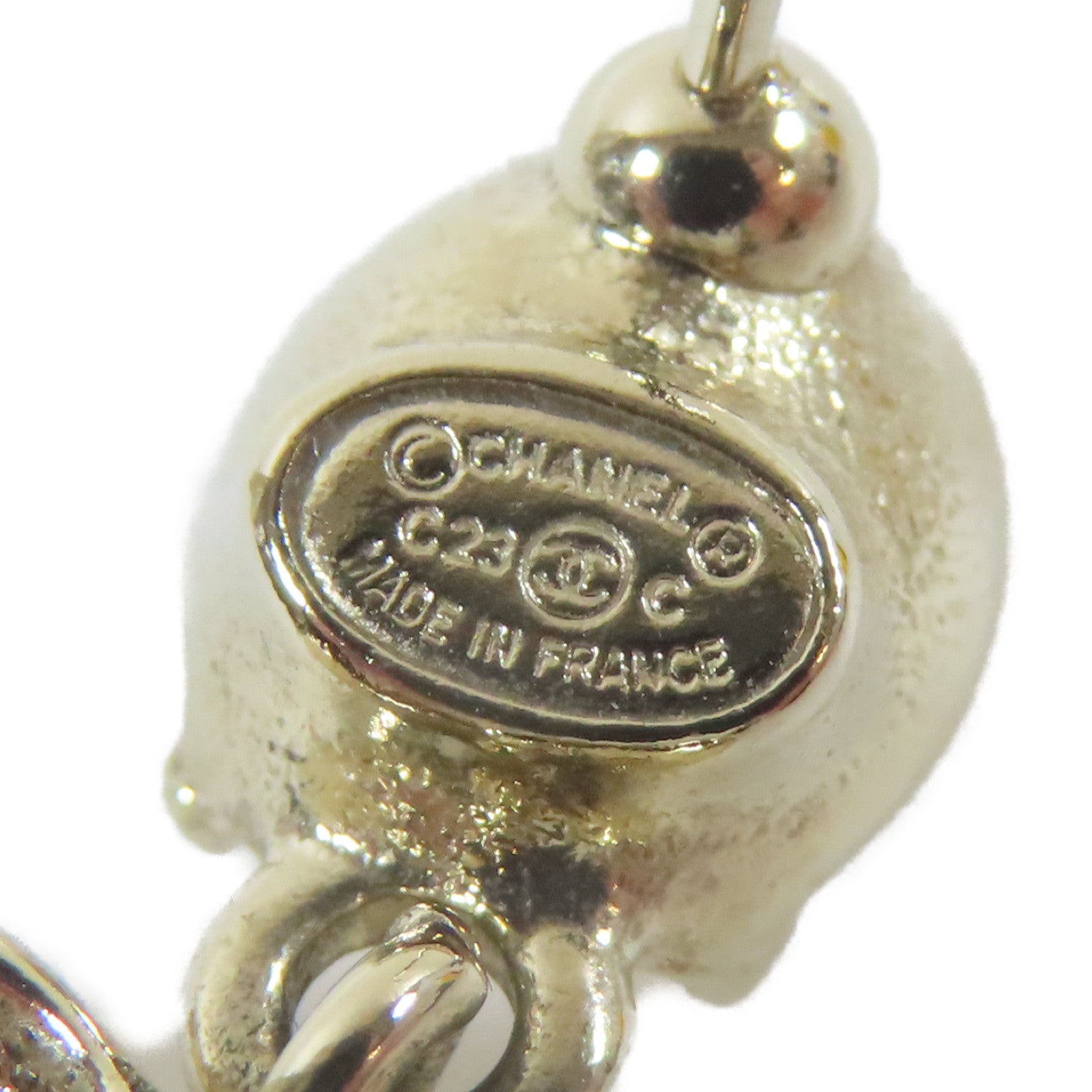 CHANEL 金屬/水晶Earrings耳環金色