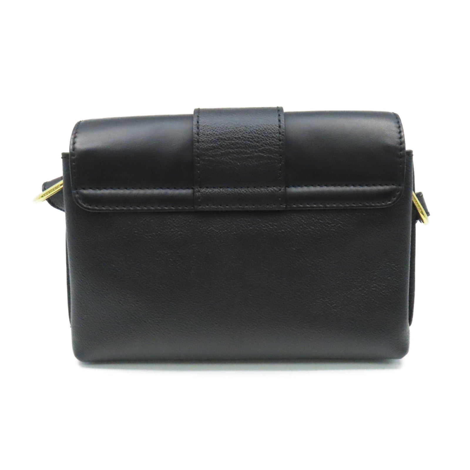 BURBERRY 【激減優惠】牛皮皮革Shoulder Bag肩背袋黑色