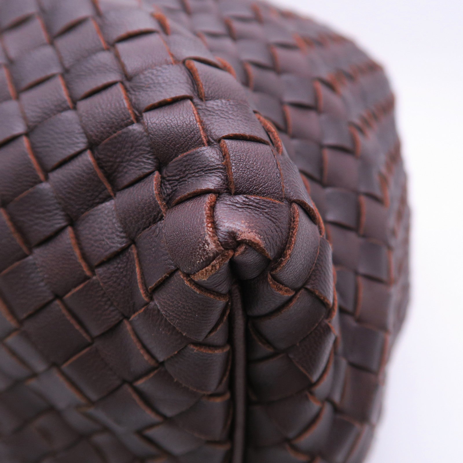 BOTTEGA VENETA 牛皮皮革Shoulder Bag金扣肩背袋棕色