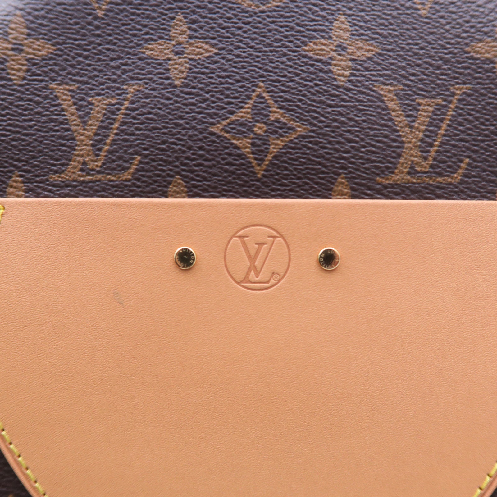 LOUIS VUITTON Monogram Boite Chapean Soulpe MM金扣肩背袋啡色