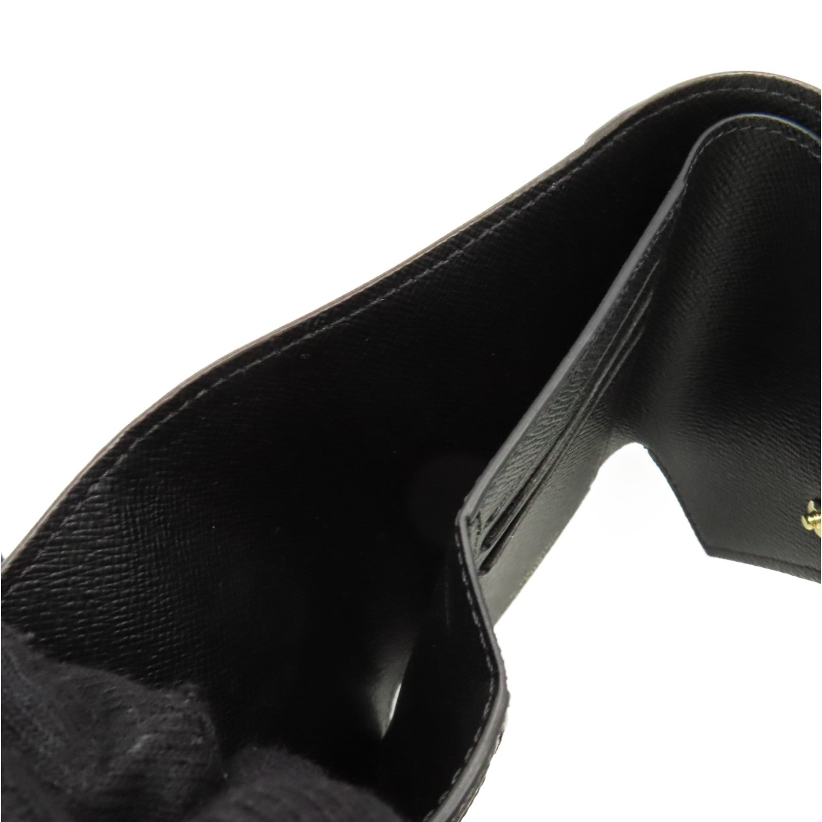 LOUIS VUITTON Monogram Reverse Victorine Mini Wallet 金扣短錢包啡色