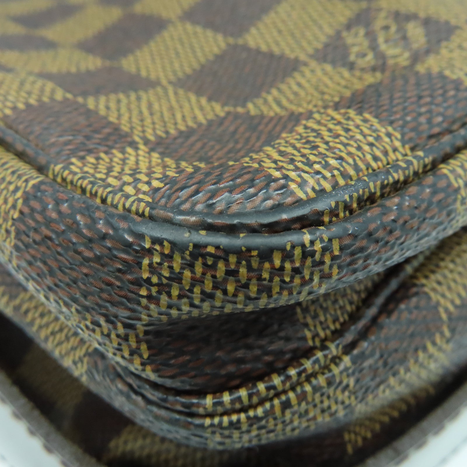 LOUIS VUITTON Damier Naviglio金扣肩背袋啡色