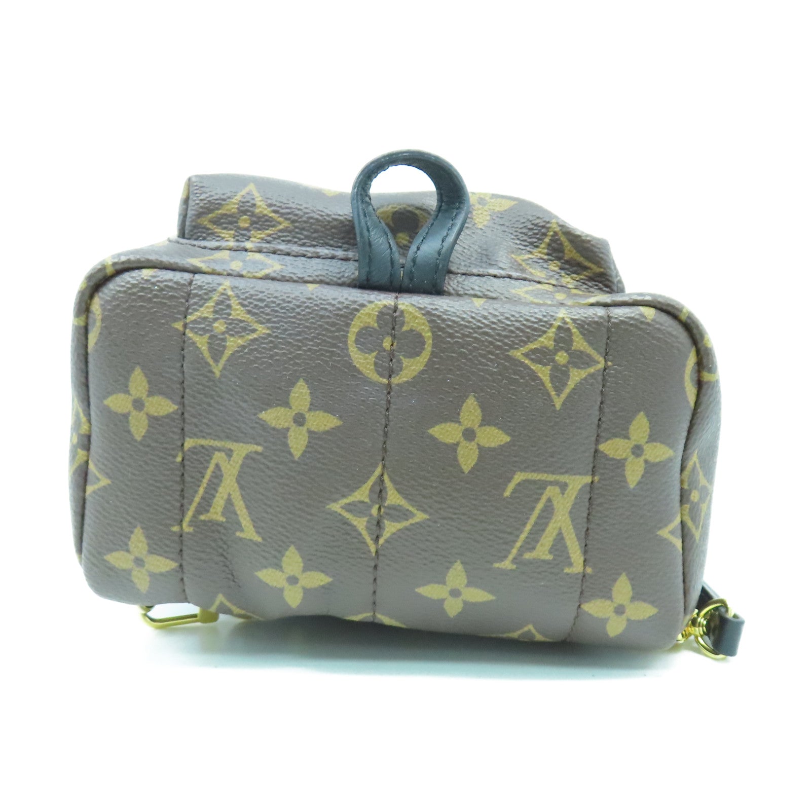 LOUIS VUITTON Monogram Palm Spring Mini金扣背包棕色