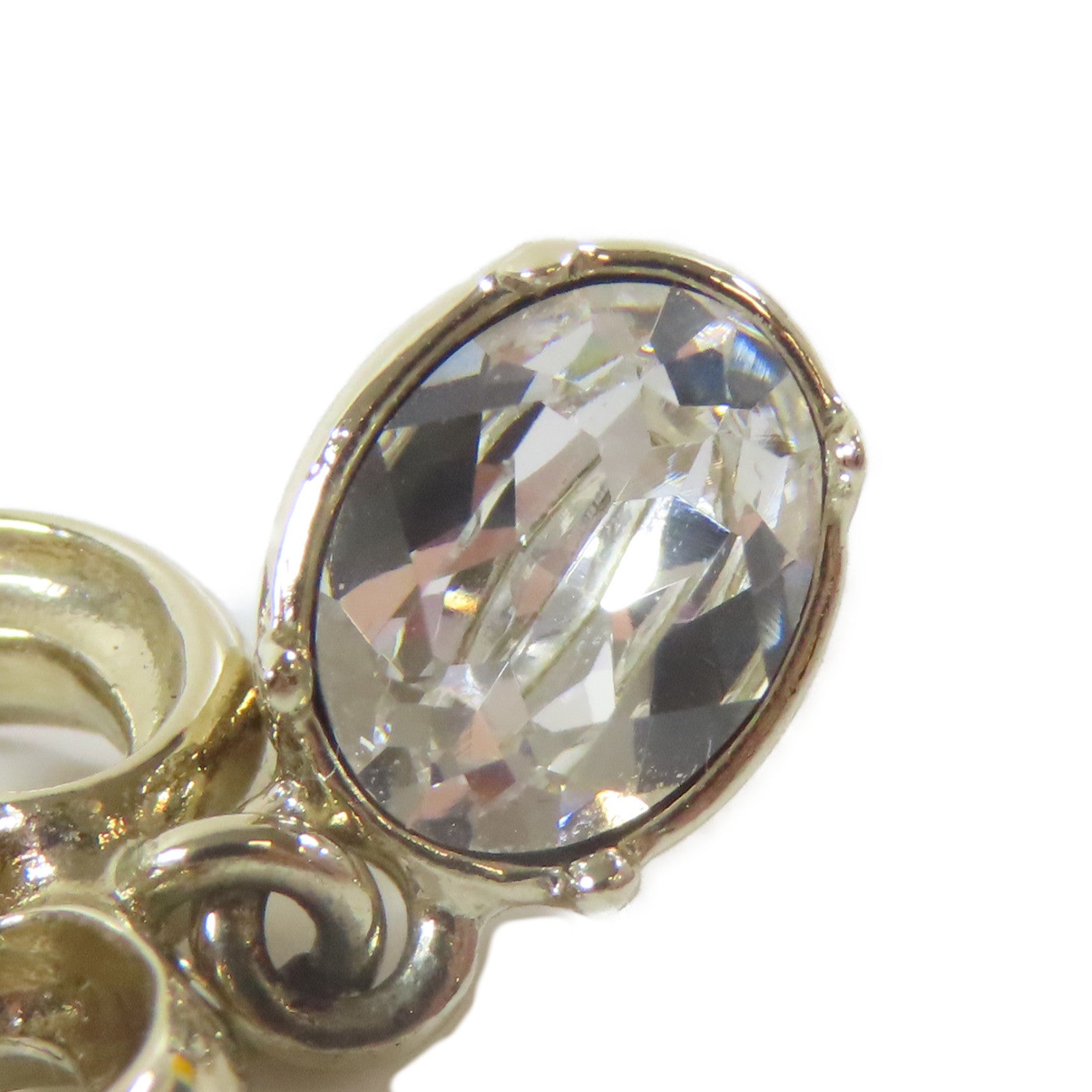 CHANEL 金屬/水晶Earrings耳環金色