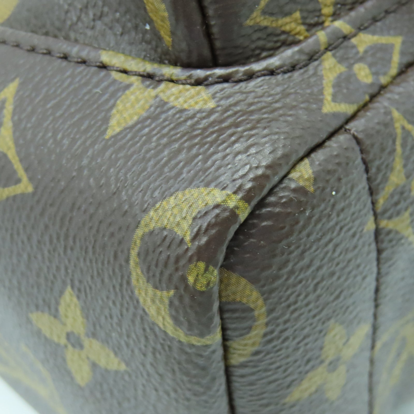 LOUIS VUITTON Monogram Palm Spring Mini金扣背包棕色