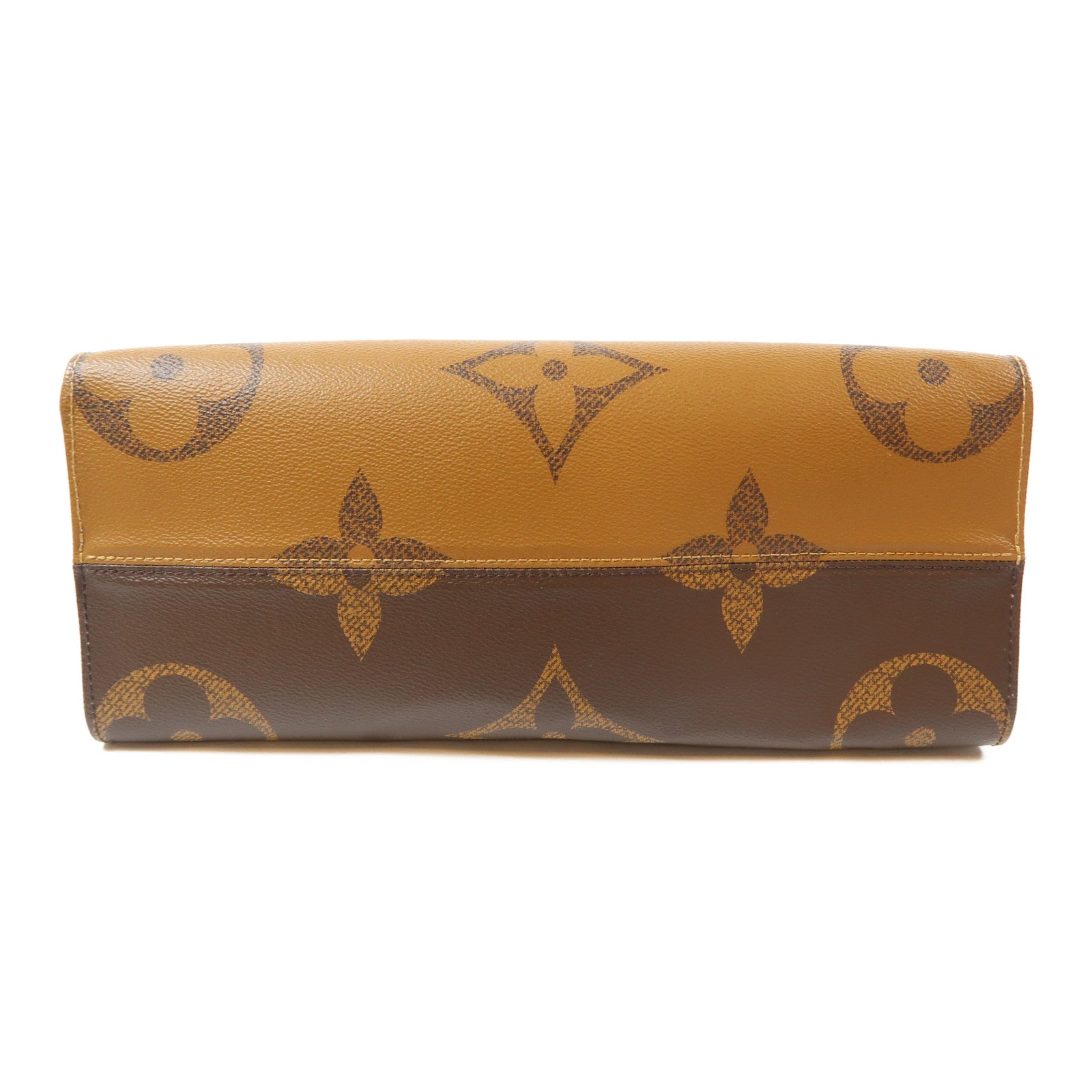 LOUIS VUITTON Monogram Reverse On The Go MM金扣手挽肩背兩用袋啡色