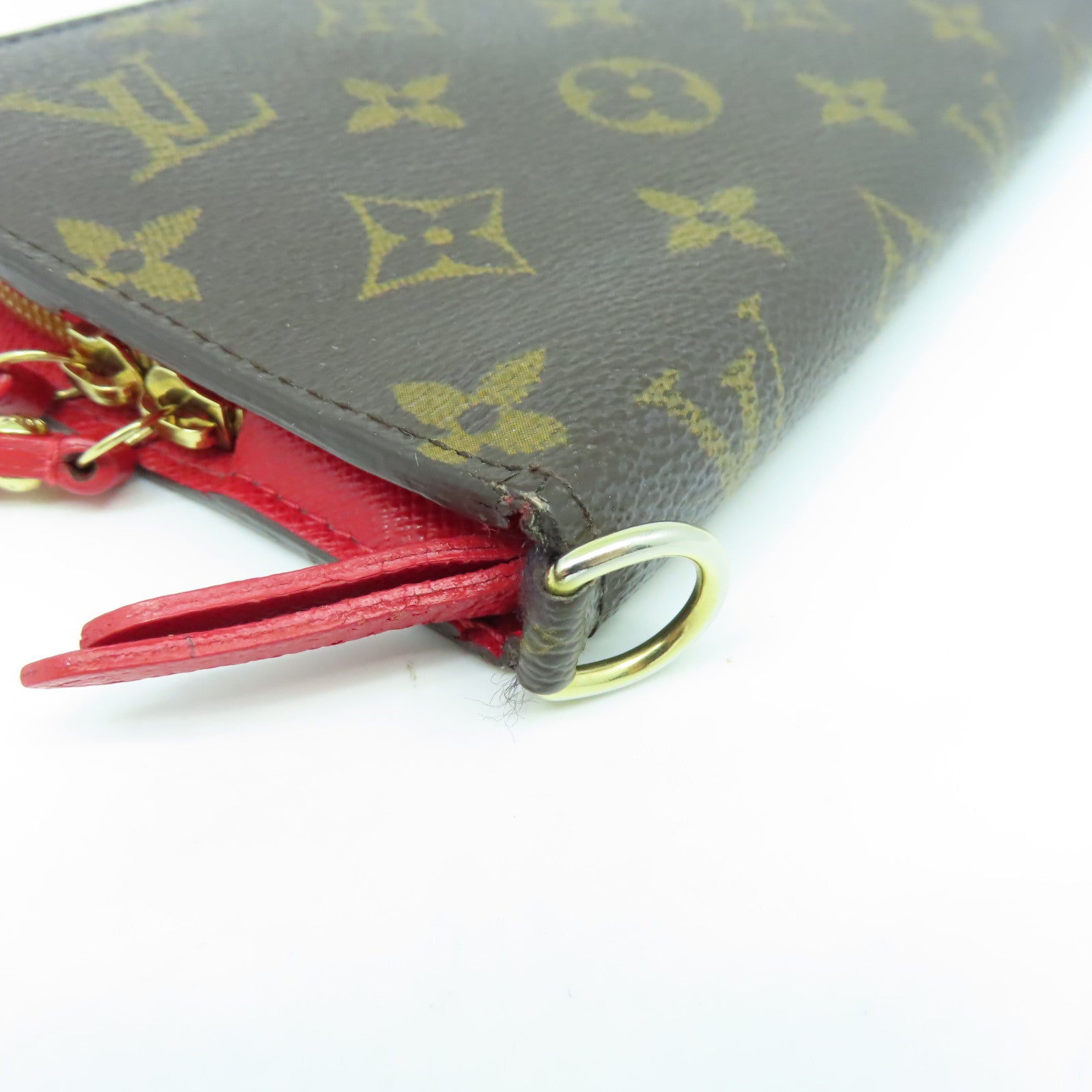 LOUIS VUITTON Monogram Insolite Long Wallet金扣長錢包啡色
