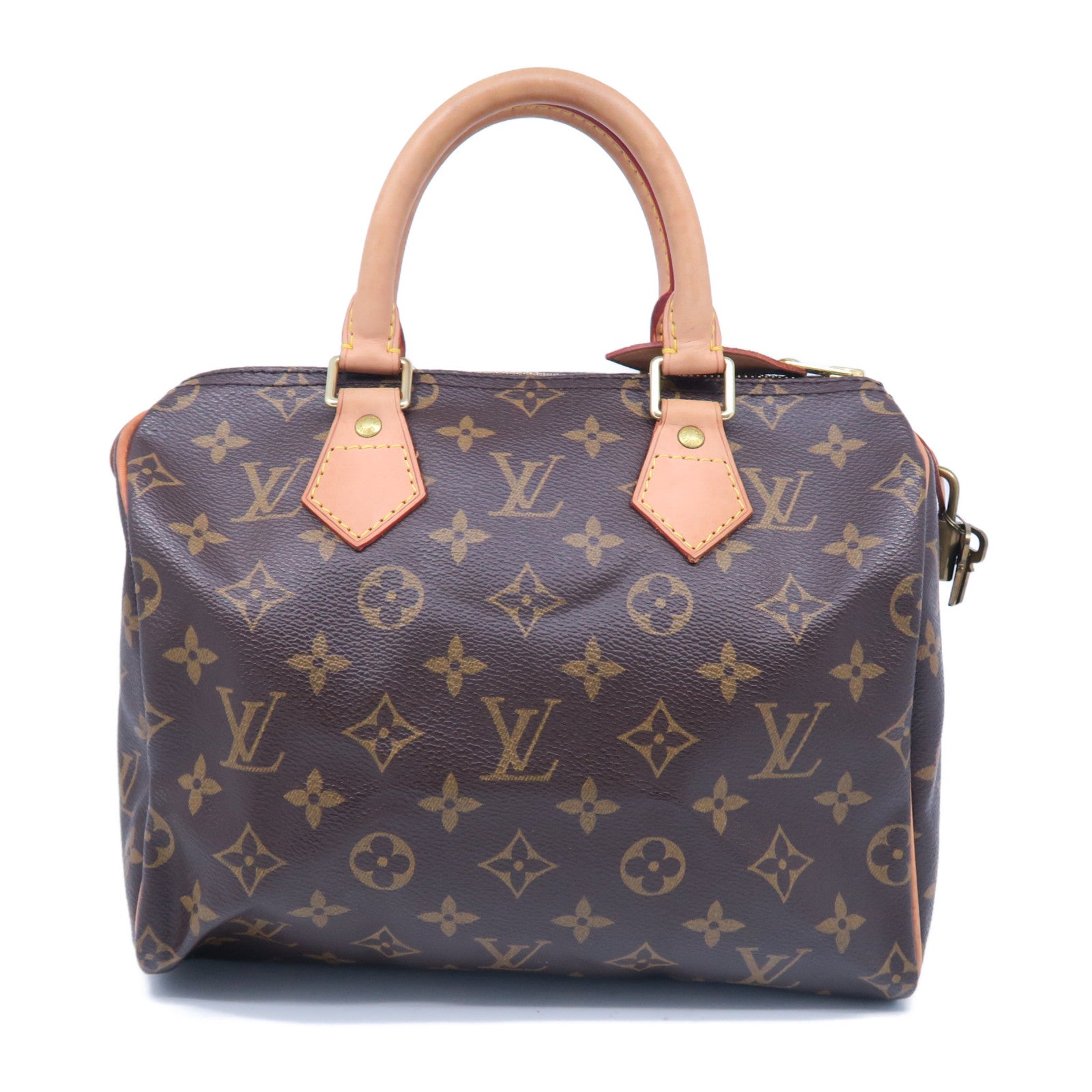 LOUIS VUITTON Monogram Speedy 25金扣手挽袋啡色