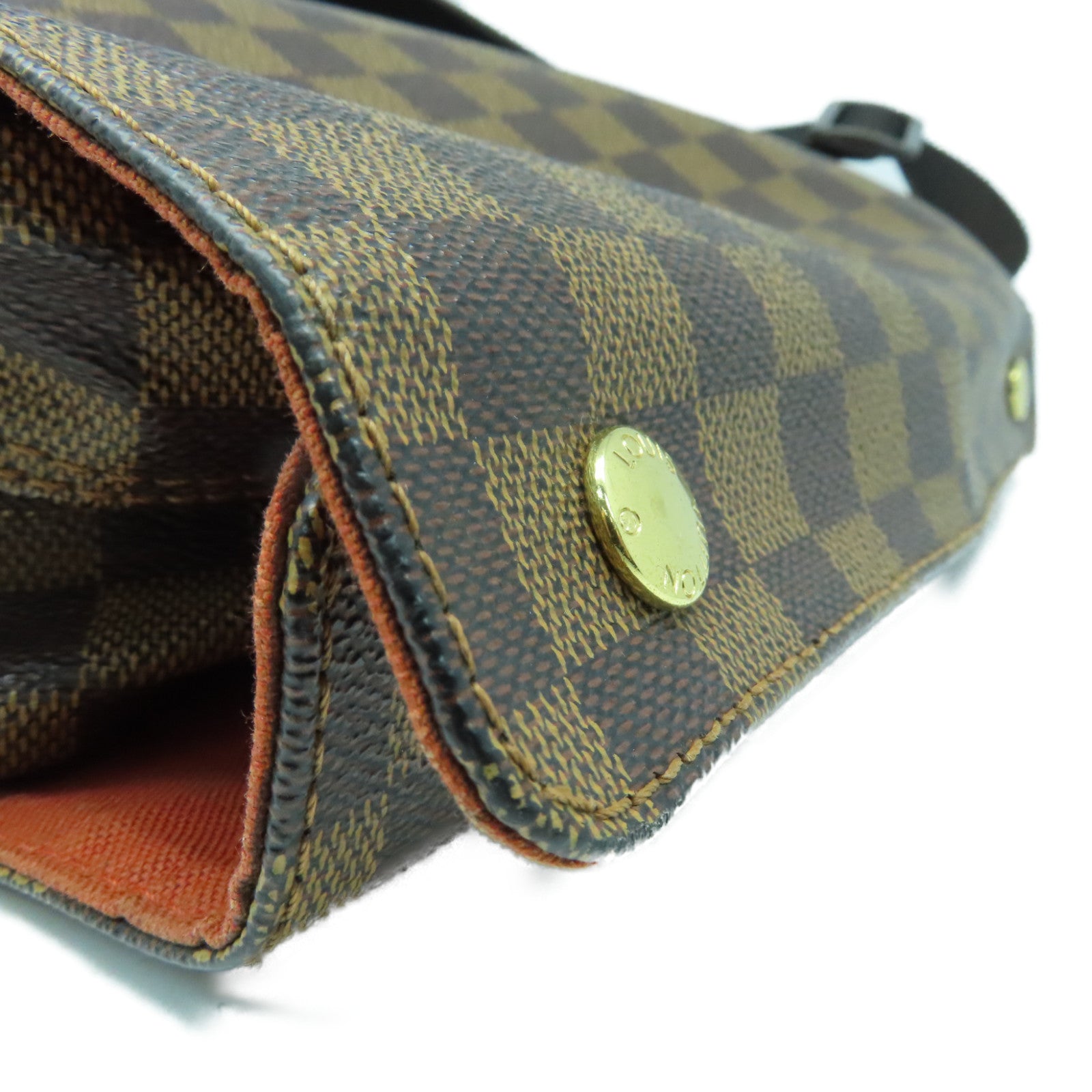 LOUIS VUITTON Damier Naviglio金扣肩背袋啡色