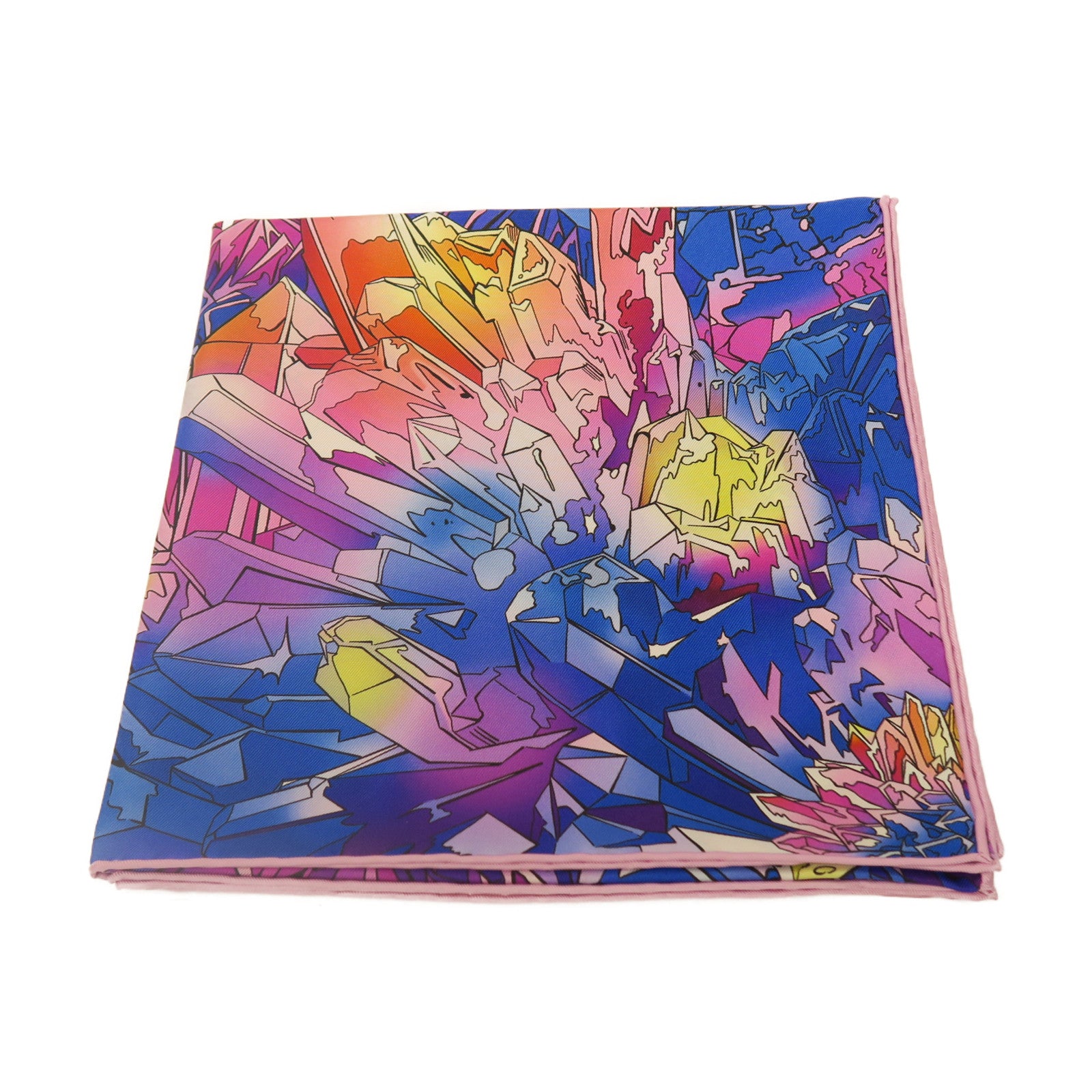 HERMES 絲質Scarf絲巾粉紅色/彩色