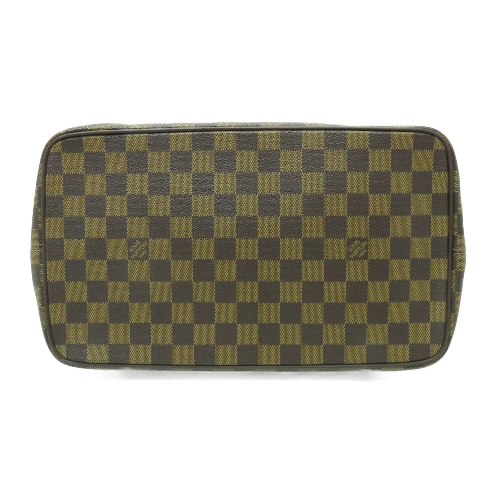 LOUIS VUITTON Damier Saleya MM金扣手挽袋啡色