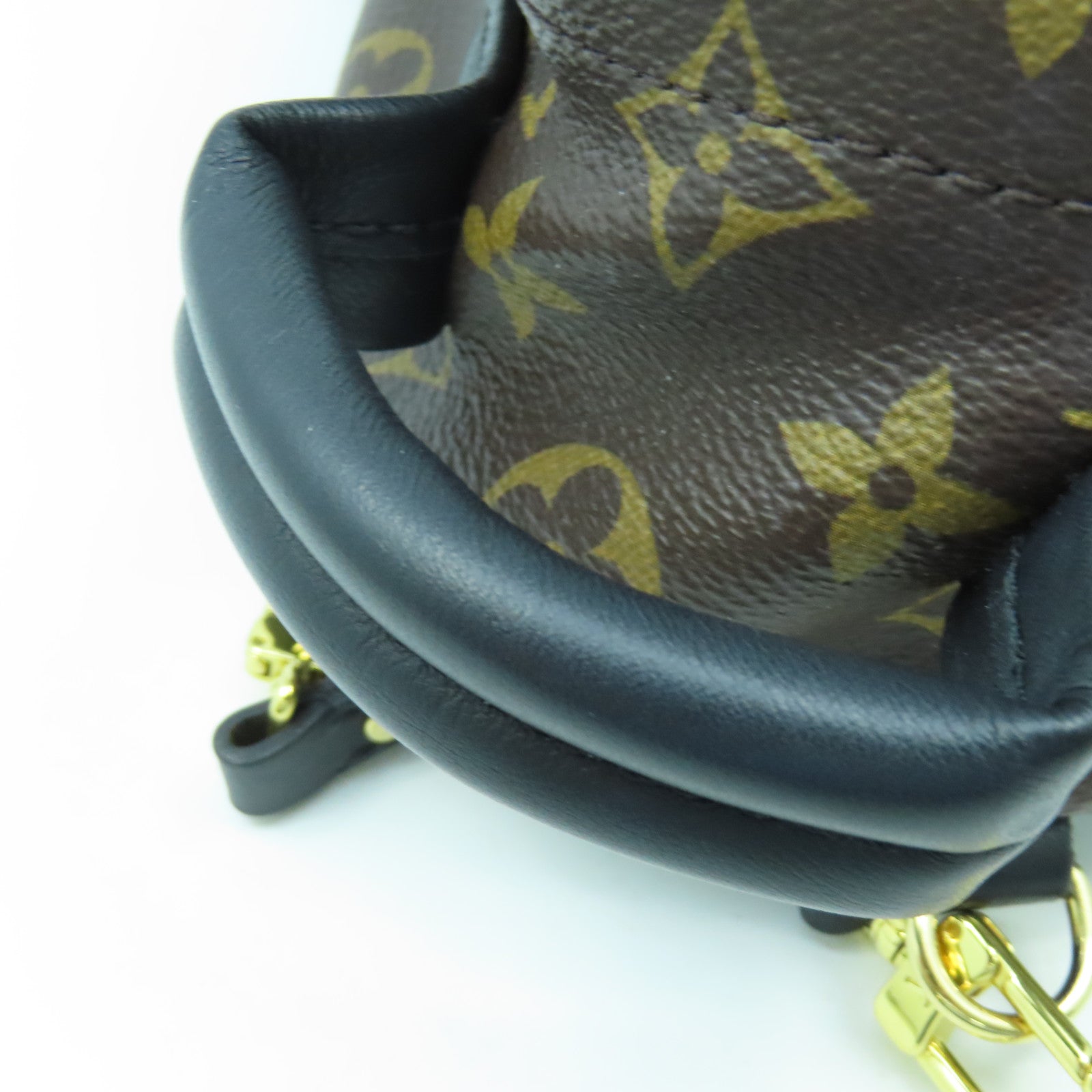 LOUIS VUITTON Monogram Palm Spring Mini金扣背包棕色