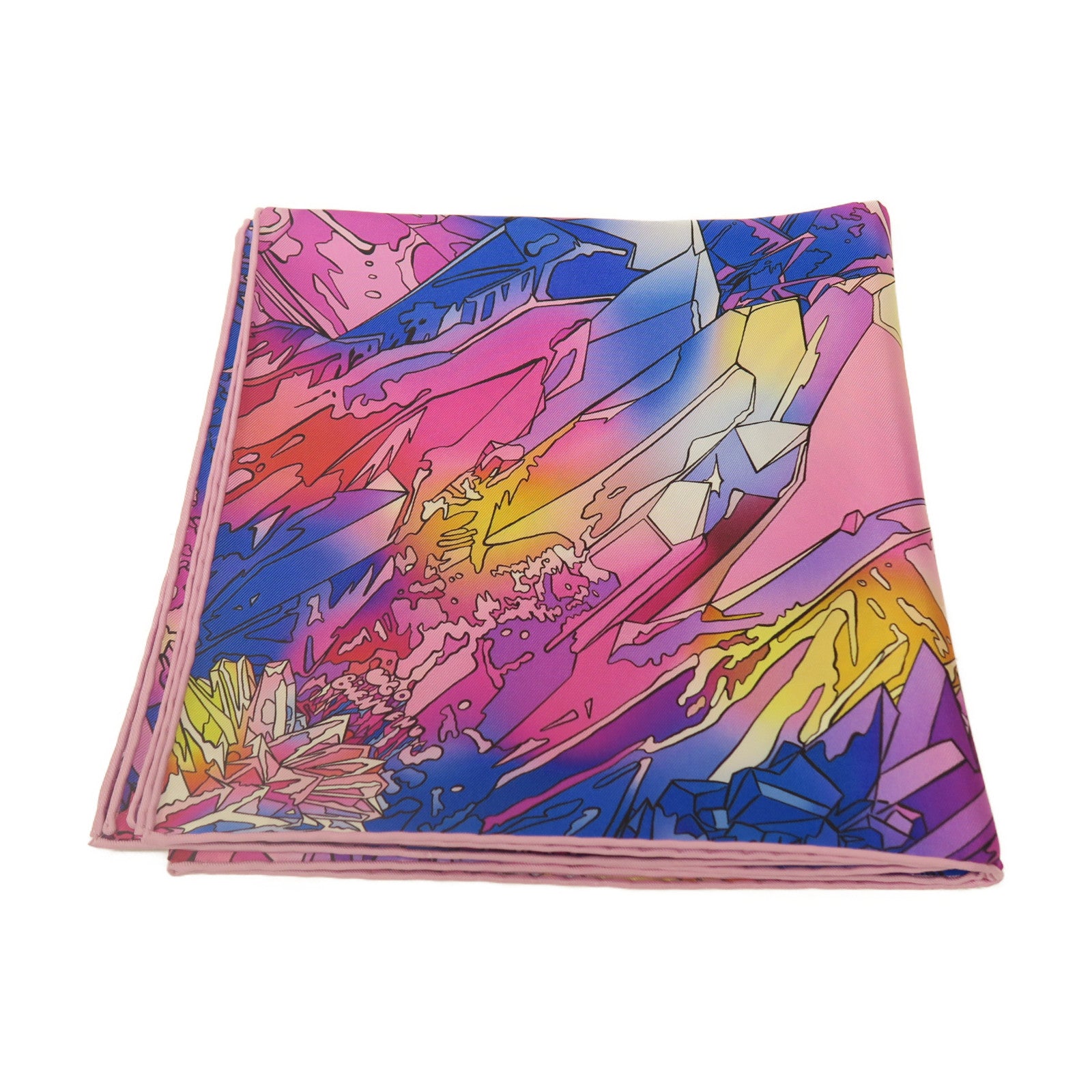 HERMES 絲質Scarf絲巾粉紅色/彩色