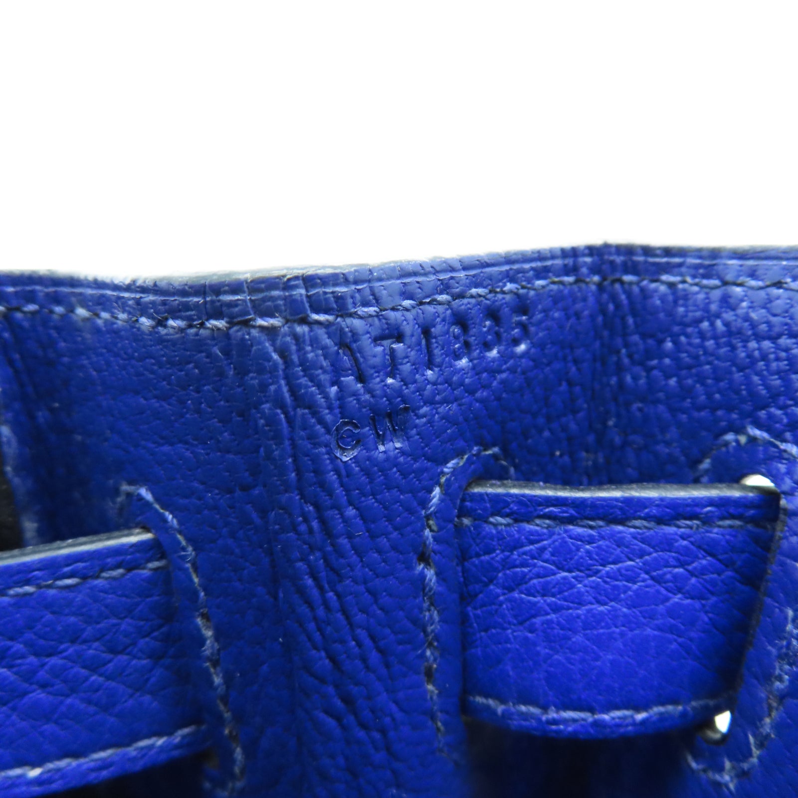 HERMES Taurillon Clemence皮革Kelly 28手挽袋蓝色