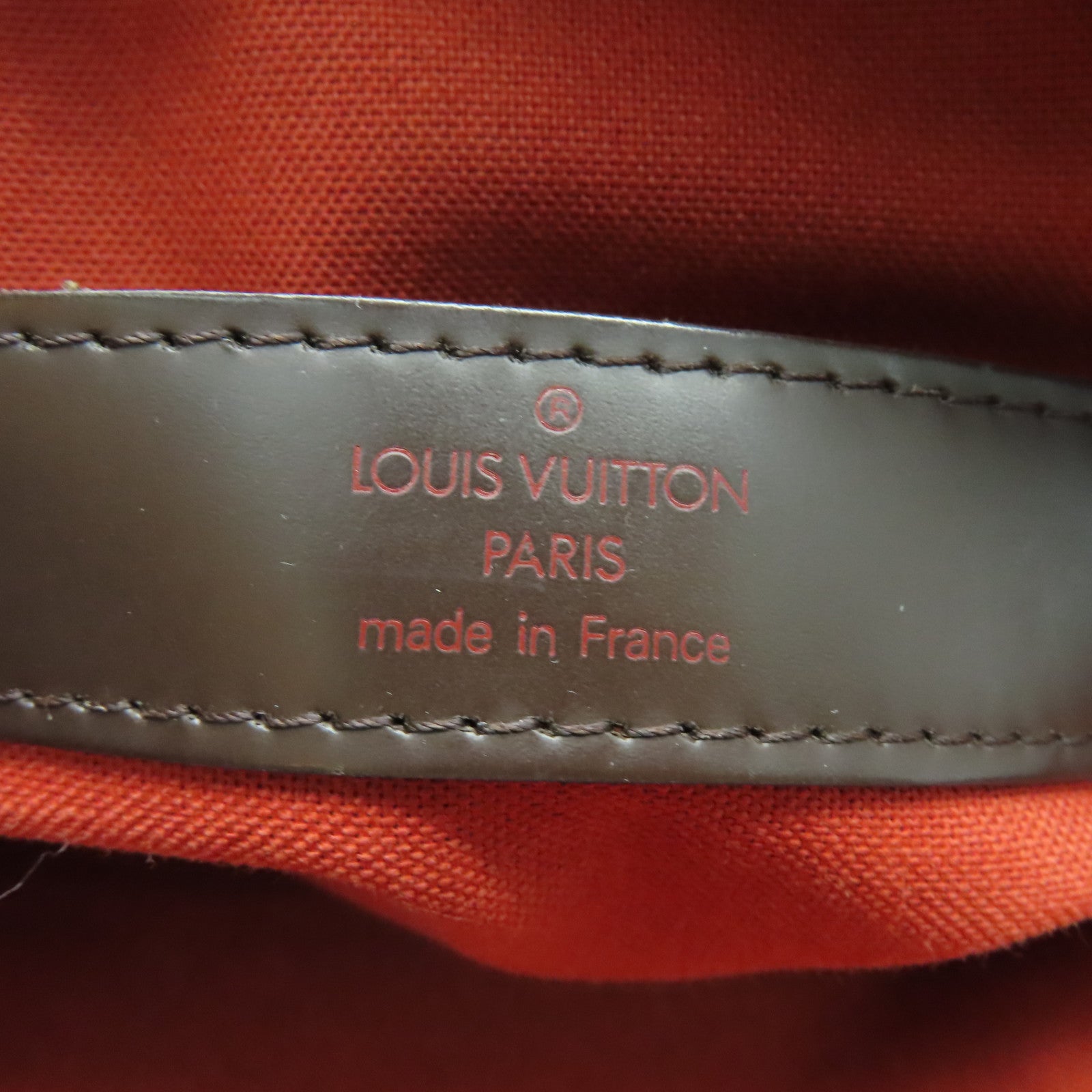 LOUIS VUITTON Damier Naviglio金扣肩背袋啡色