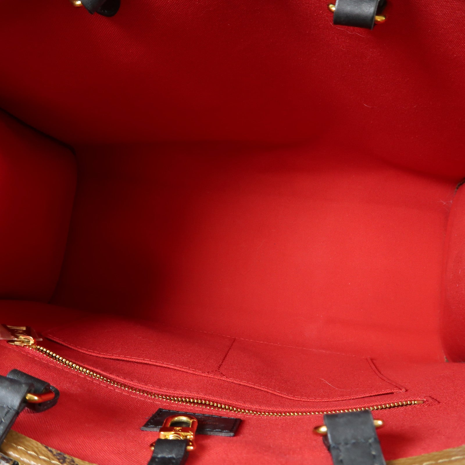 LOUIS VUITTON Monogram Reverse On The Go MM金扣手挽肩背兩用袋啡色