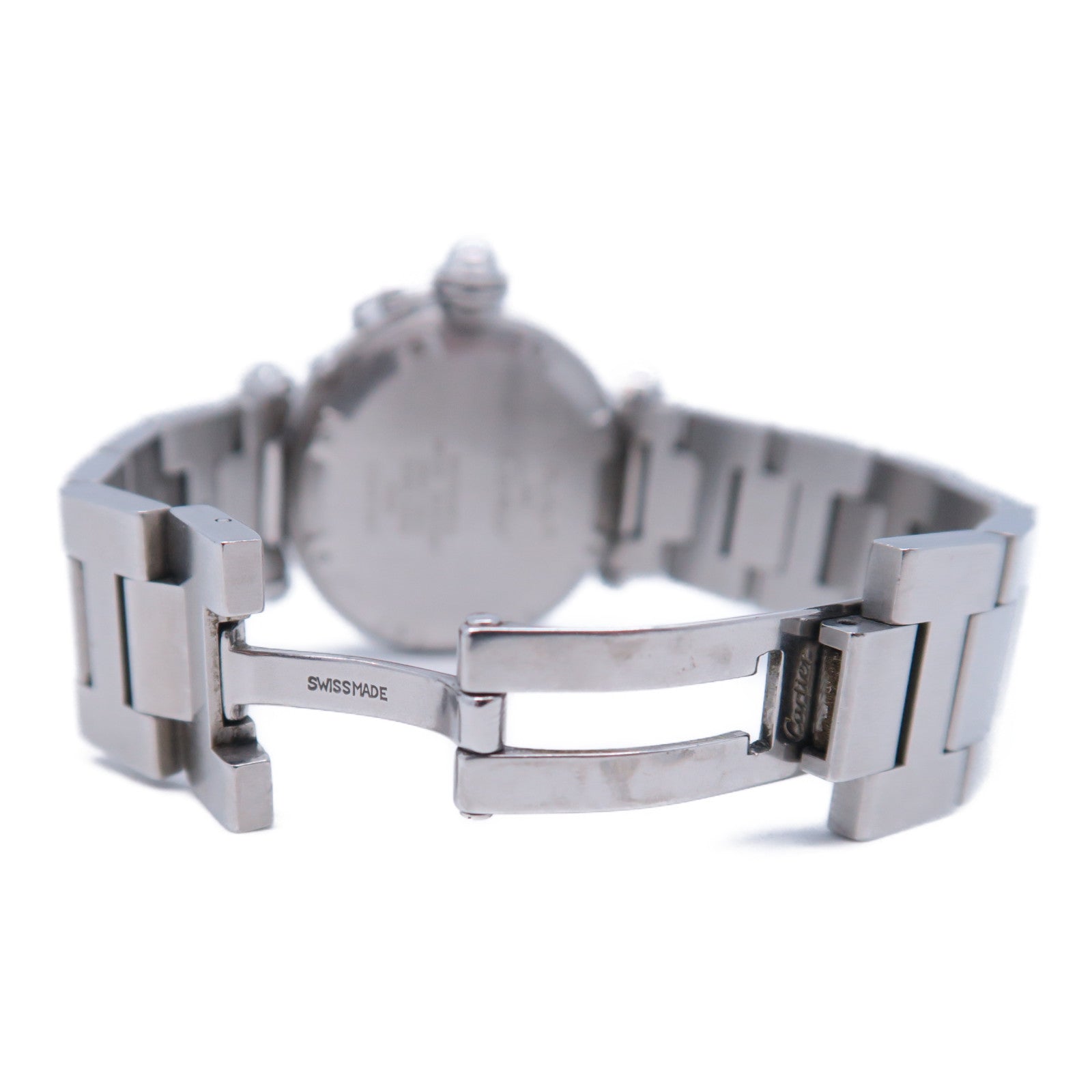 CARTIER Pasha C不鏽鋼手錶自動機芯白色