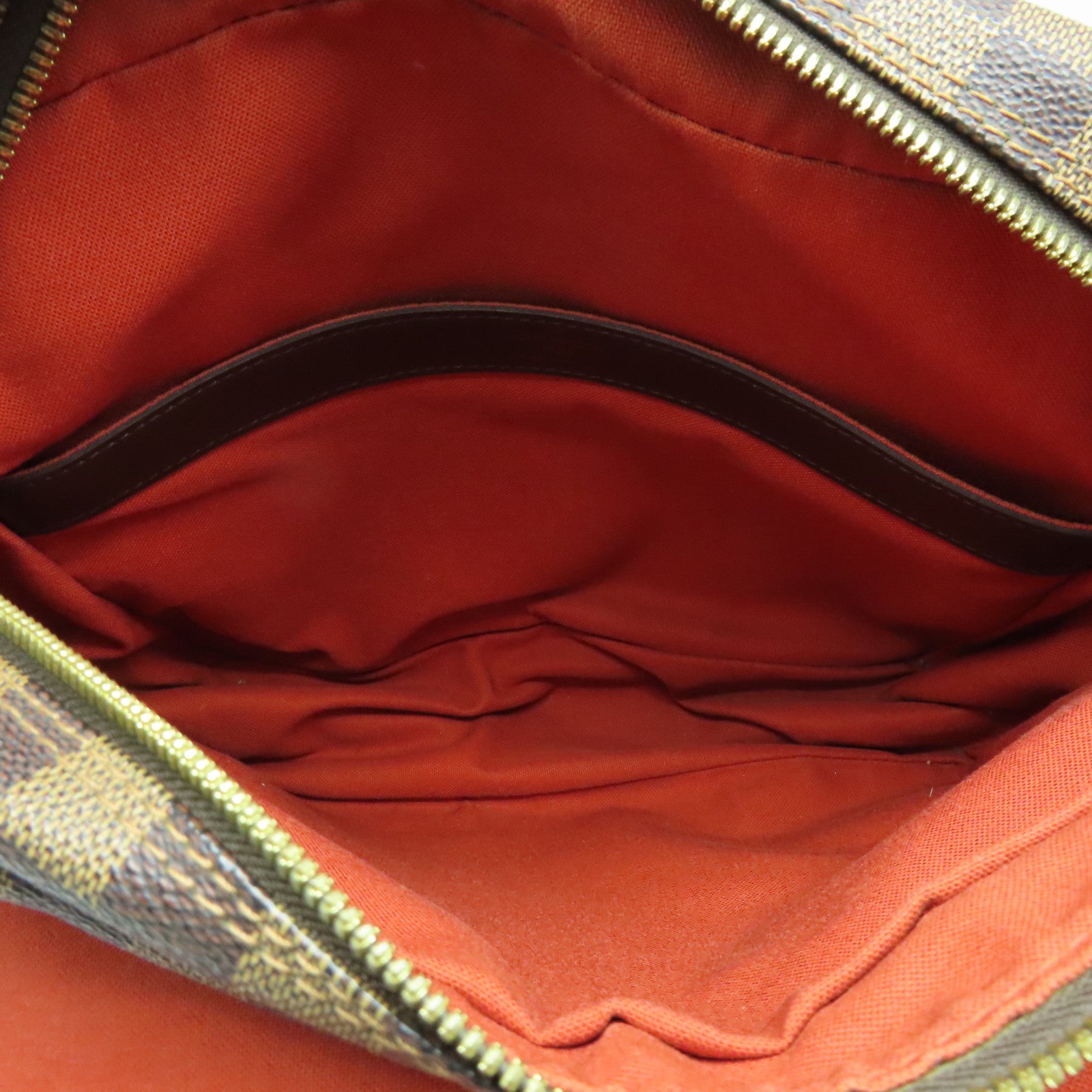 LOUIS VUITTON Damier Naviglio金扣肩背袋啡色